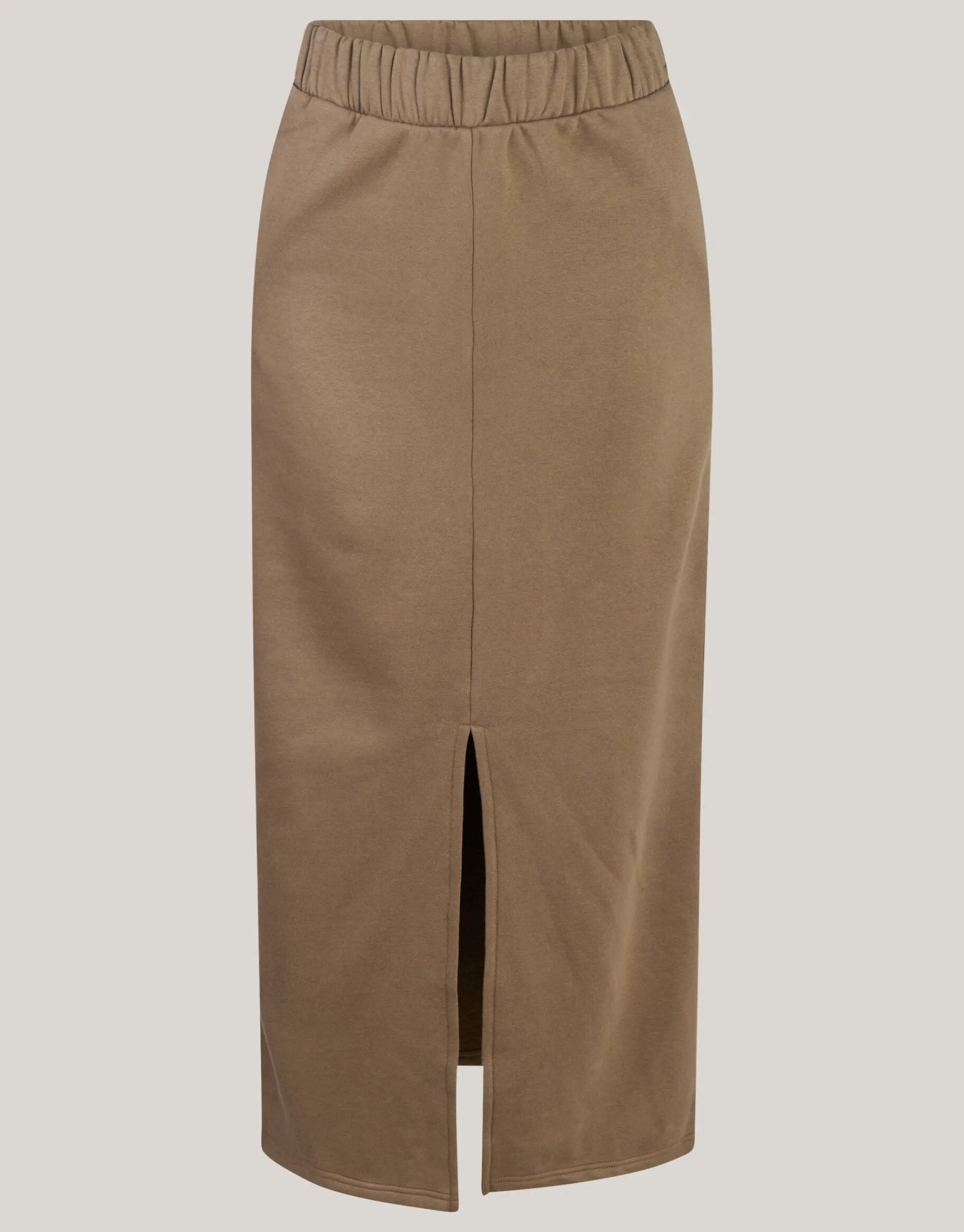 Shoeby Sweat Maxi Rok Bruin<DAMES Rokken