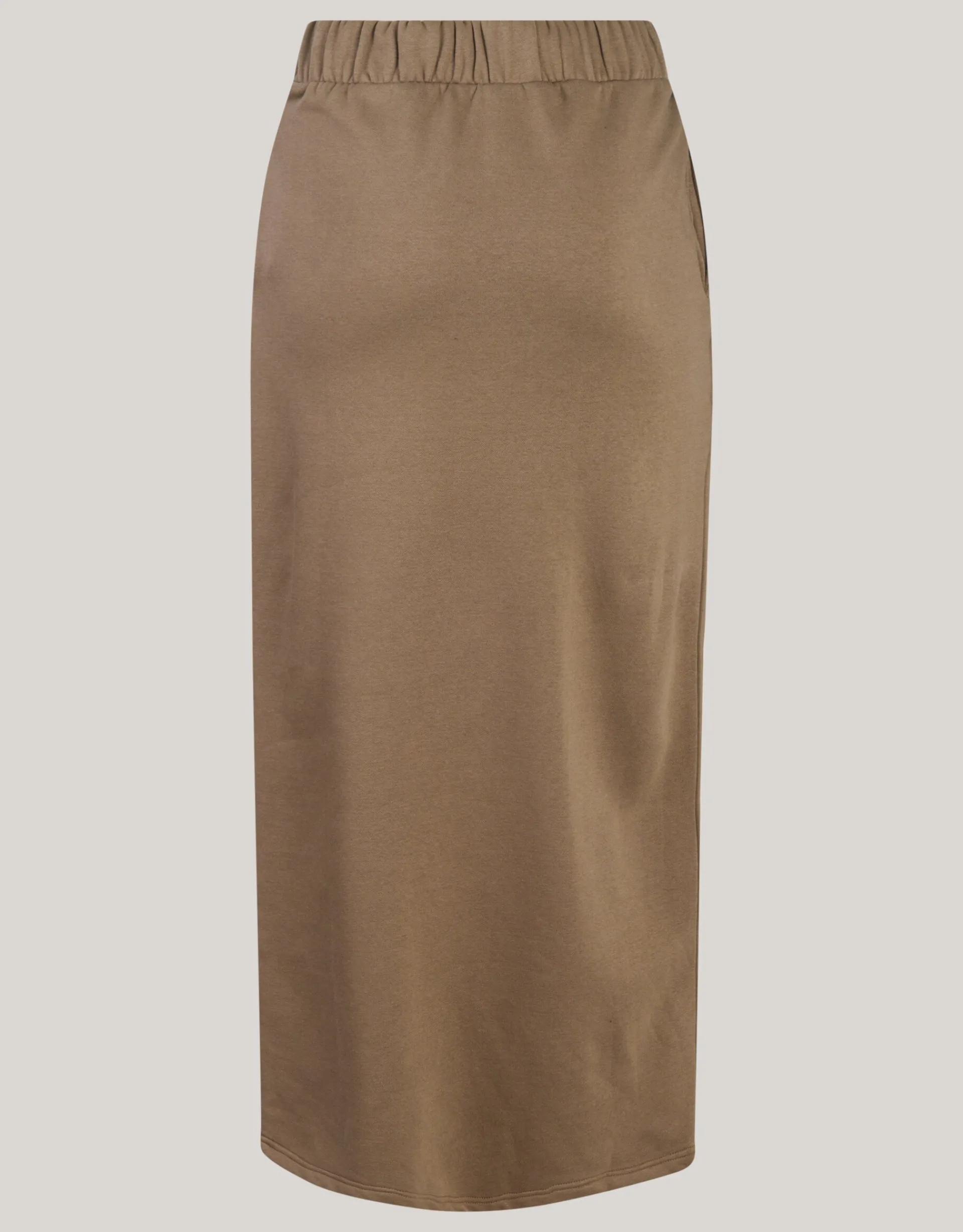Shoeby Sweat Maxi Rok Bruin<DAMES Rokken