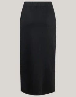 Shoeby Sweat Maxi Rok Zwart<DAMES Rokken