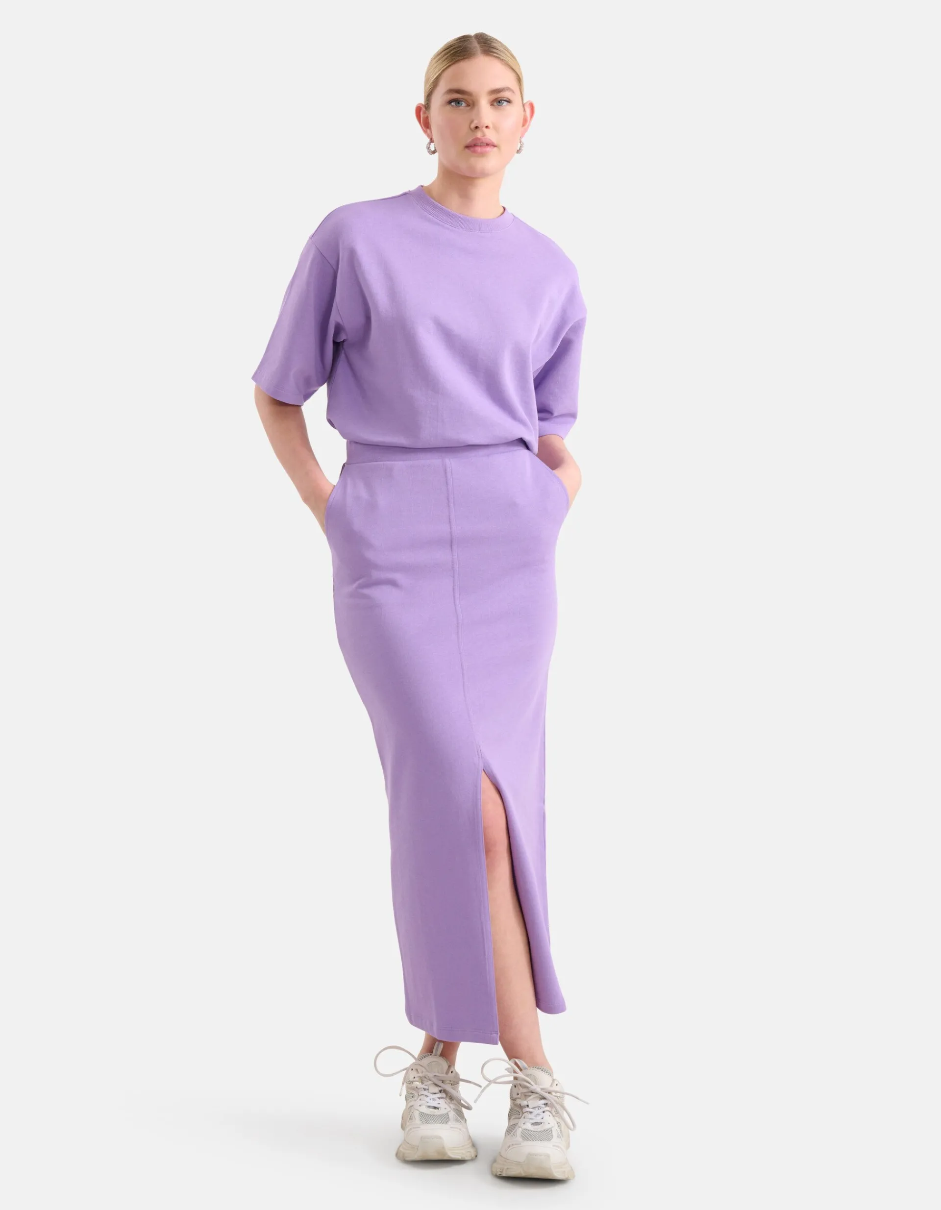Shoeby Sweat Rok Lila<DAMES Rokken