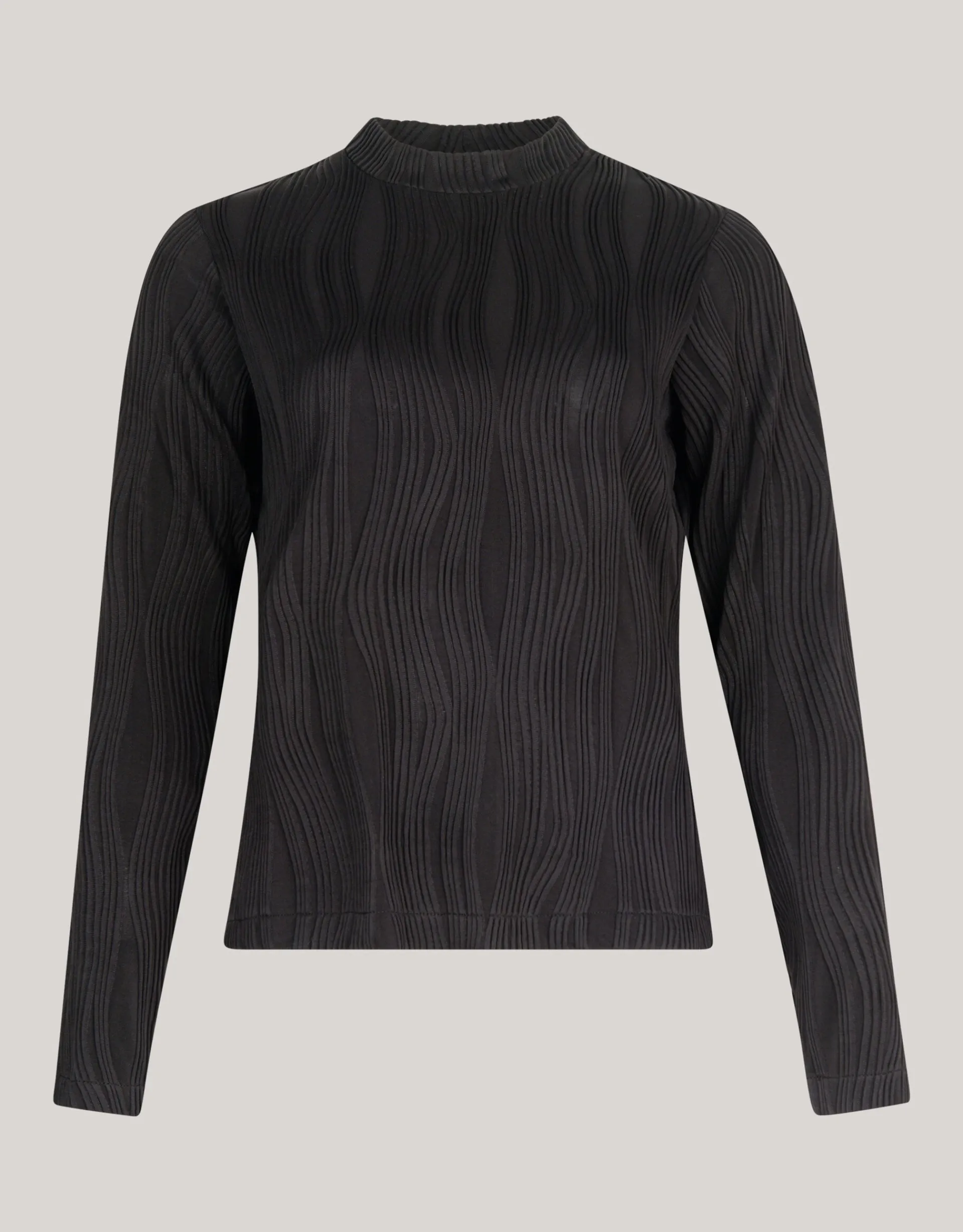 Shoeby Swirl Crinkle Top Zwart<DAMES Tops