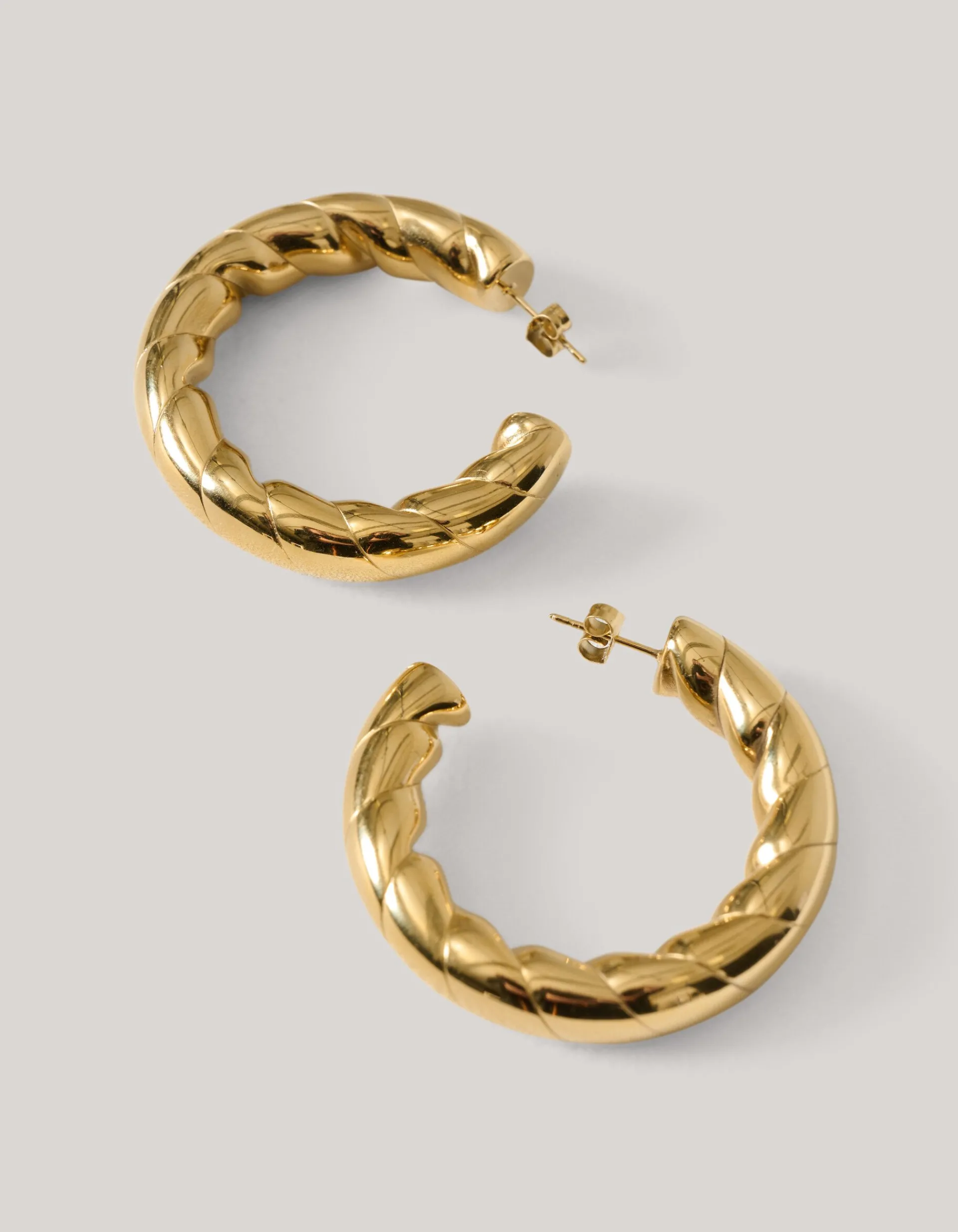 Shoeby Swirl Oval Hoop Oorbellen Goud<DAMES Sieraden