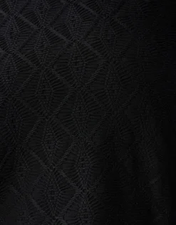 Shoeby Swirl Structuur Top Zwart<DAMES Tops