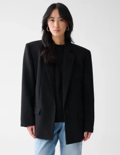 Shoeby Tapered Fit Blazer Zwart<DAMES Blazers