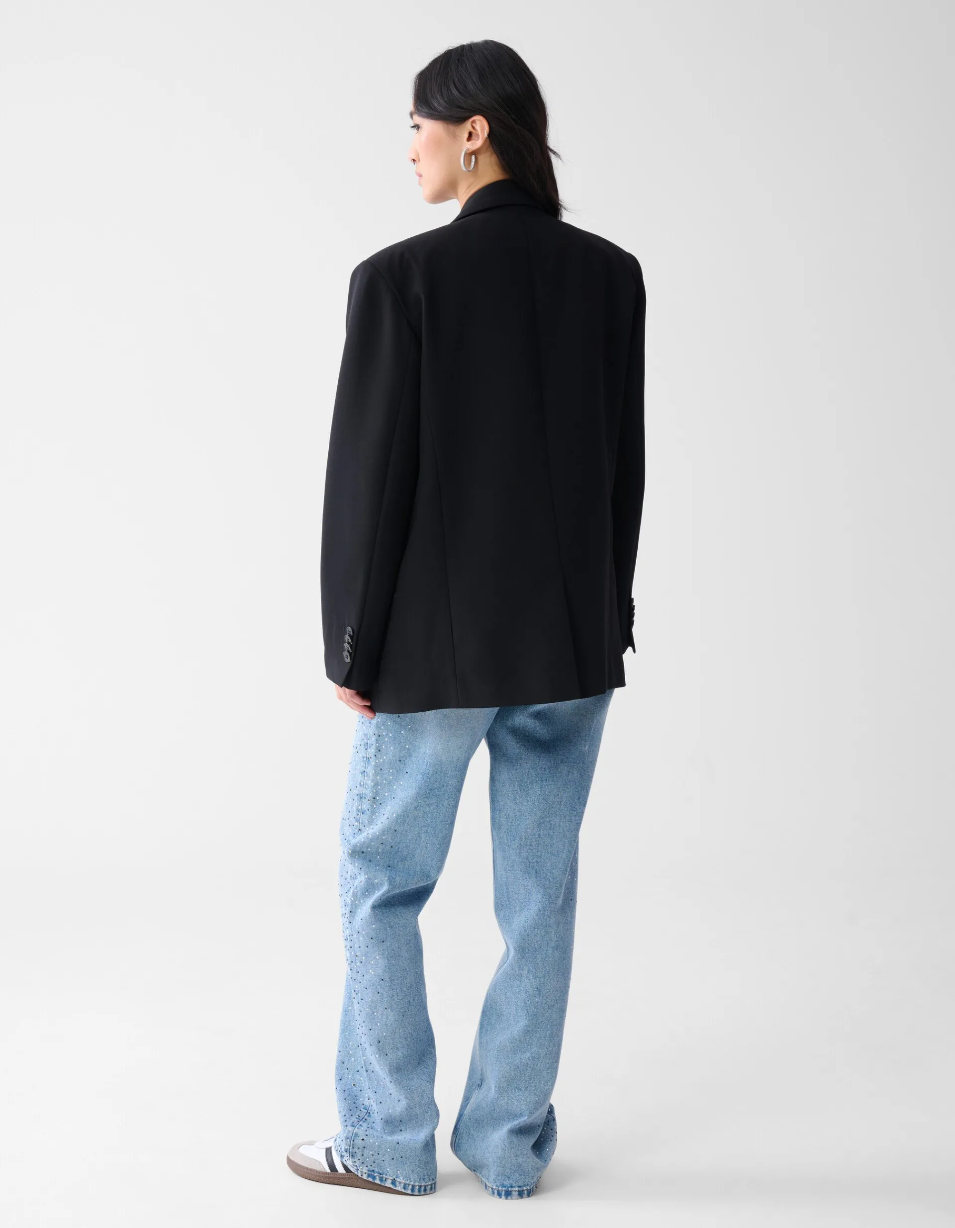 Shoeby Tapered Fit Blazer Zwart<DAMES Blazers