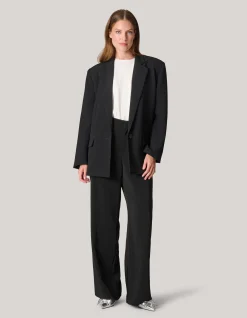 Shoeby Tapered Fit Blazer Zwart<DAMES Blazers