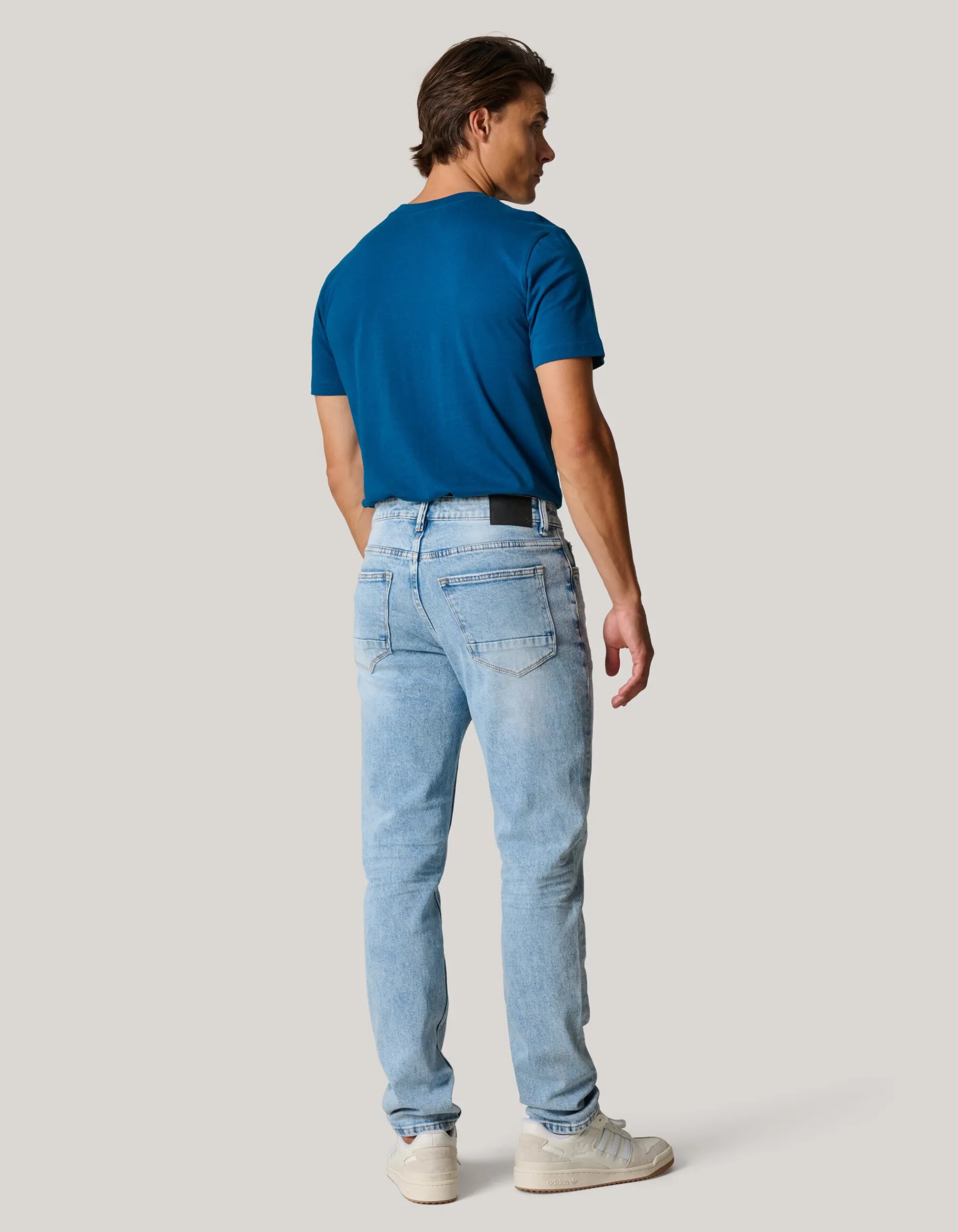 Shoeby Tapered Fit Jeans Lichtblauw L32<Heren Jeans
