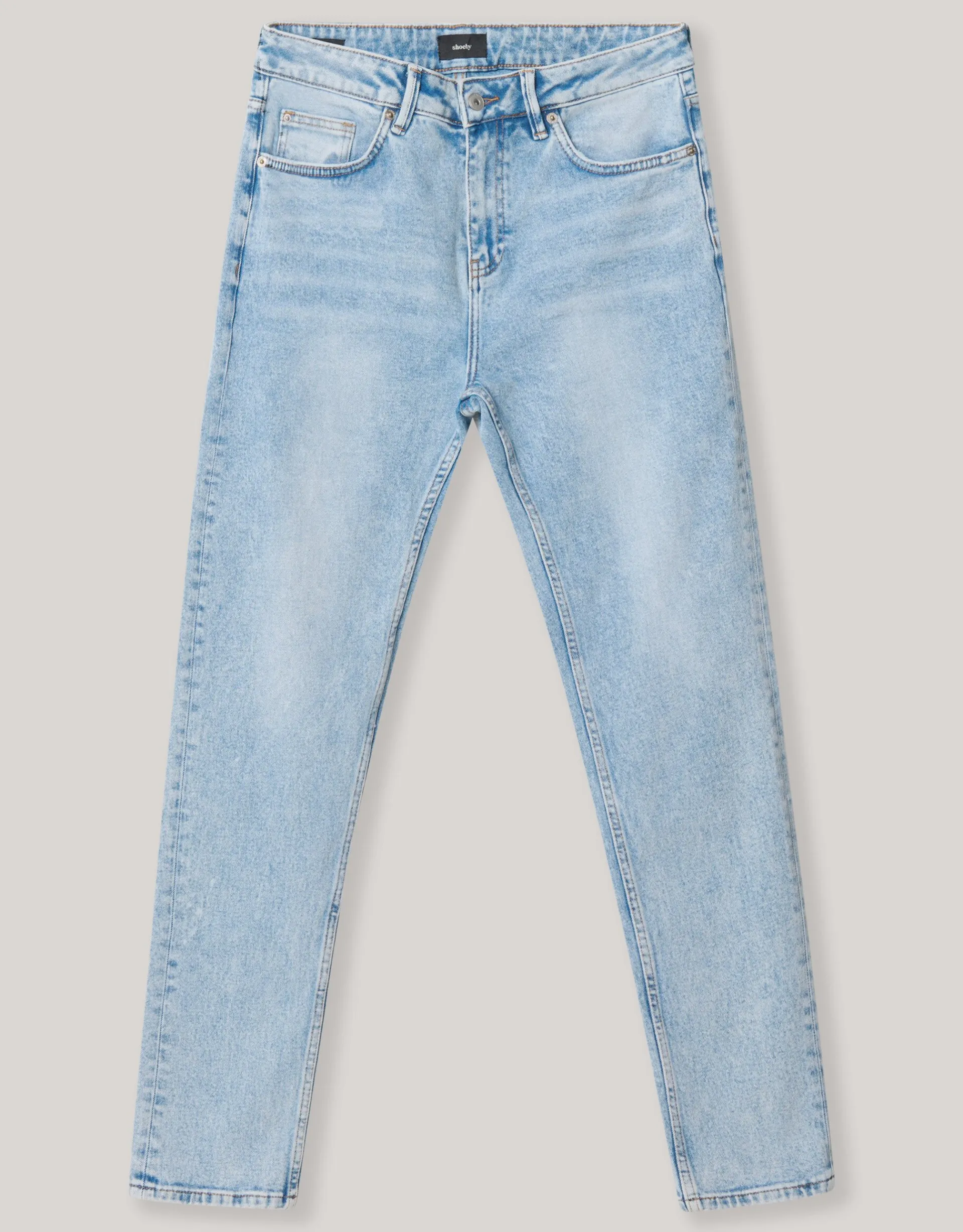 Shoeby Tapered Fit Jeans Lichtblauw L32<Heren Jeans