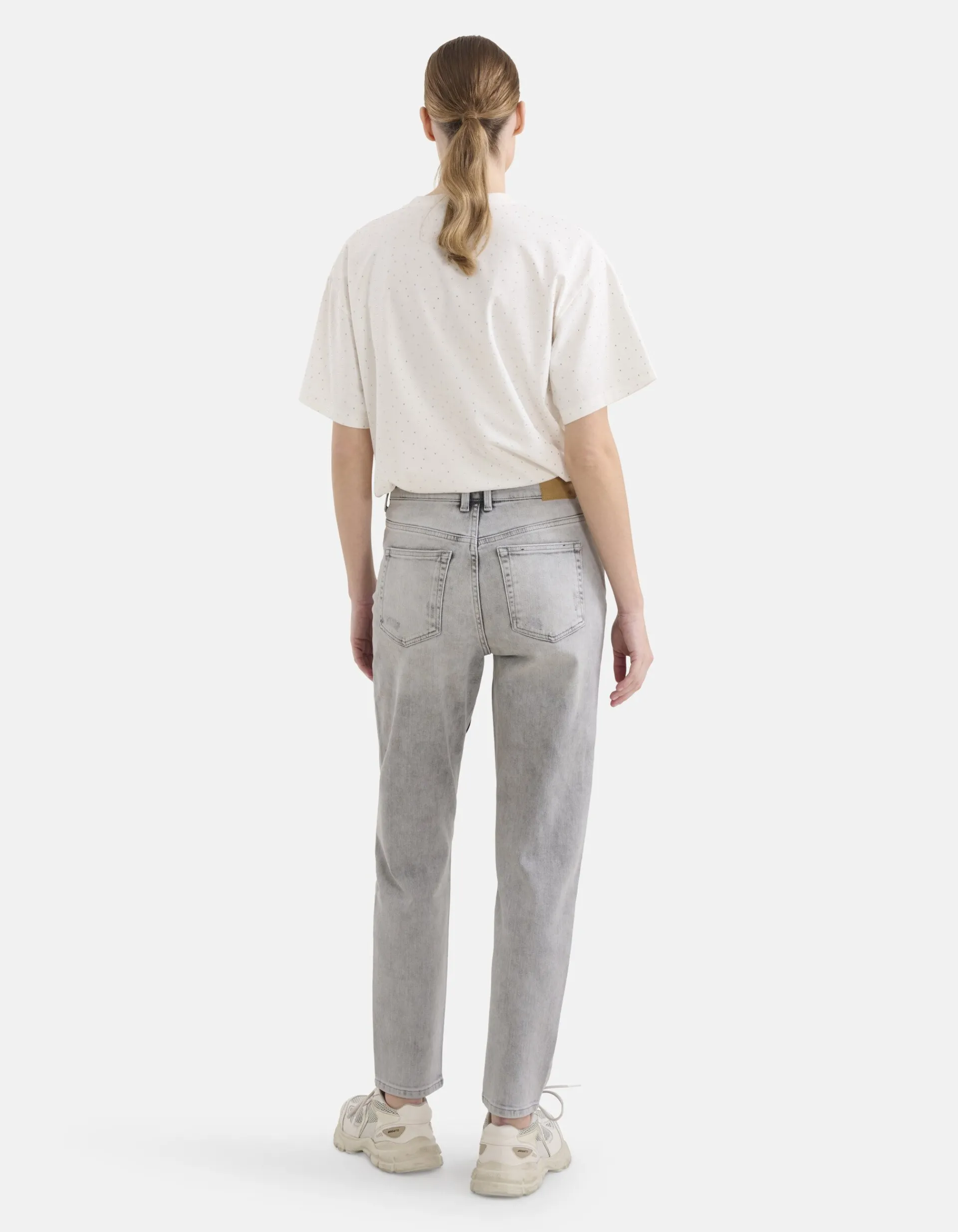Shoeby Tapered Fit Jeans Lichtgrijs<DAMES Jeans