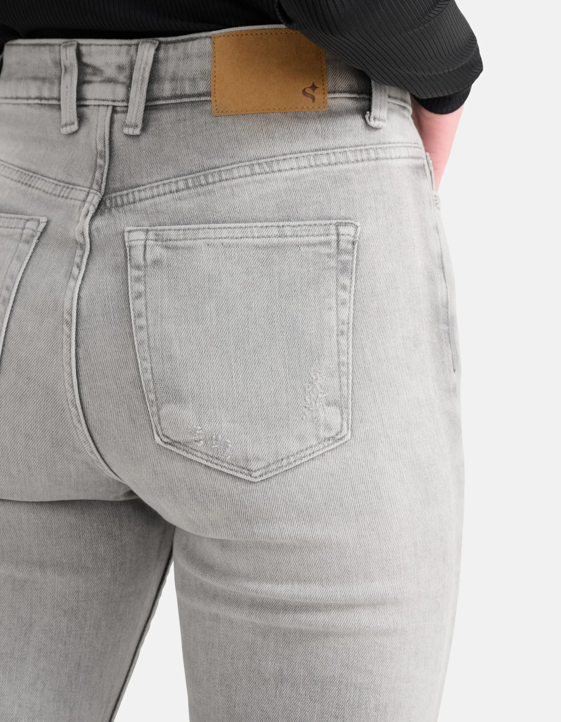 Shoeby Tapered Fit Jeans Lichtgrijs<DAMES Jeans