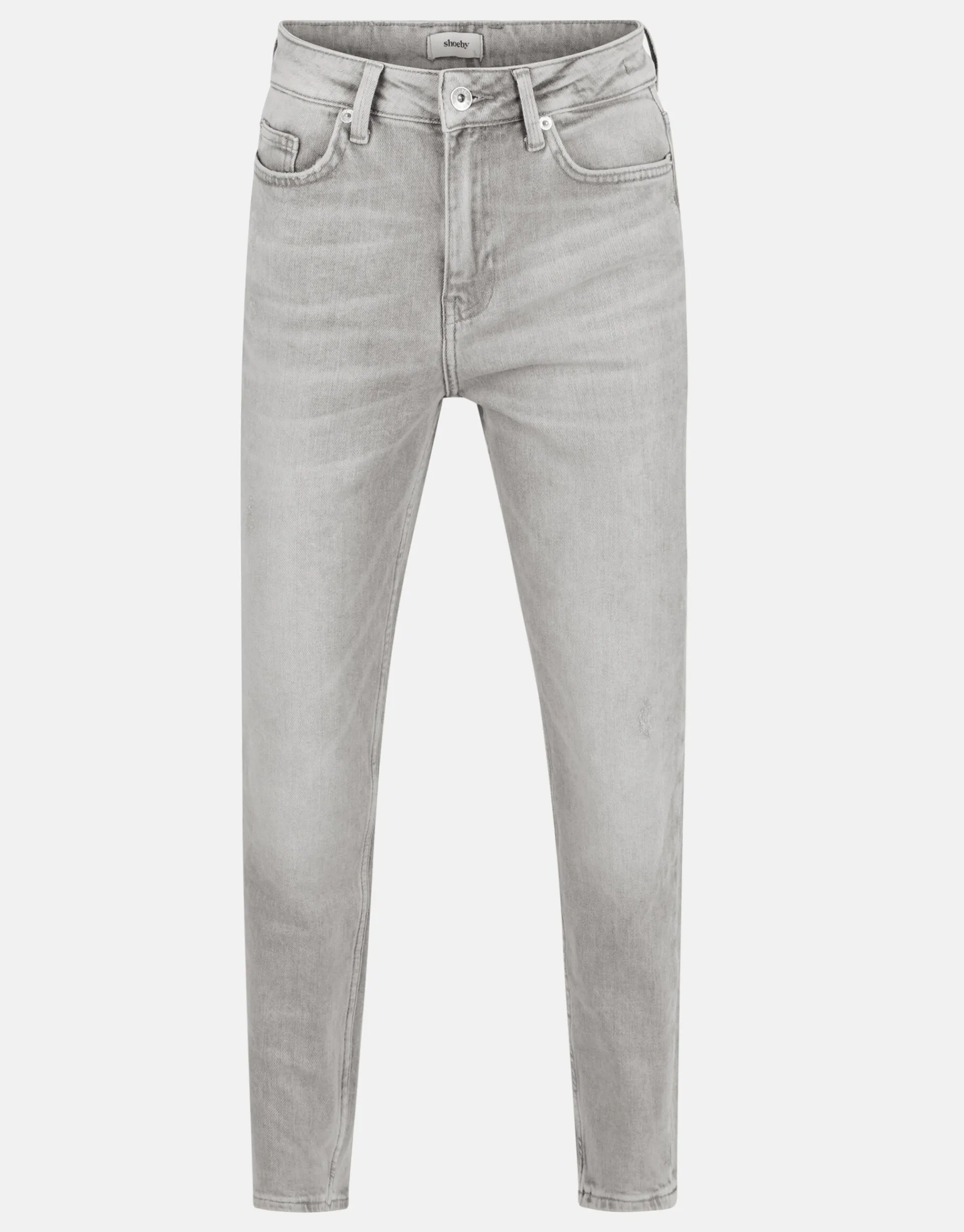Shoeby Tapered Fit Jeans Lichtgrijs<DAMES Jeans