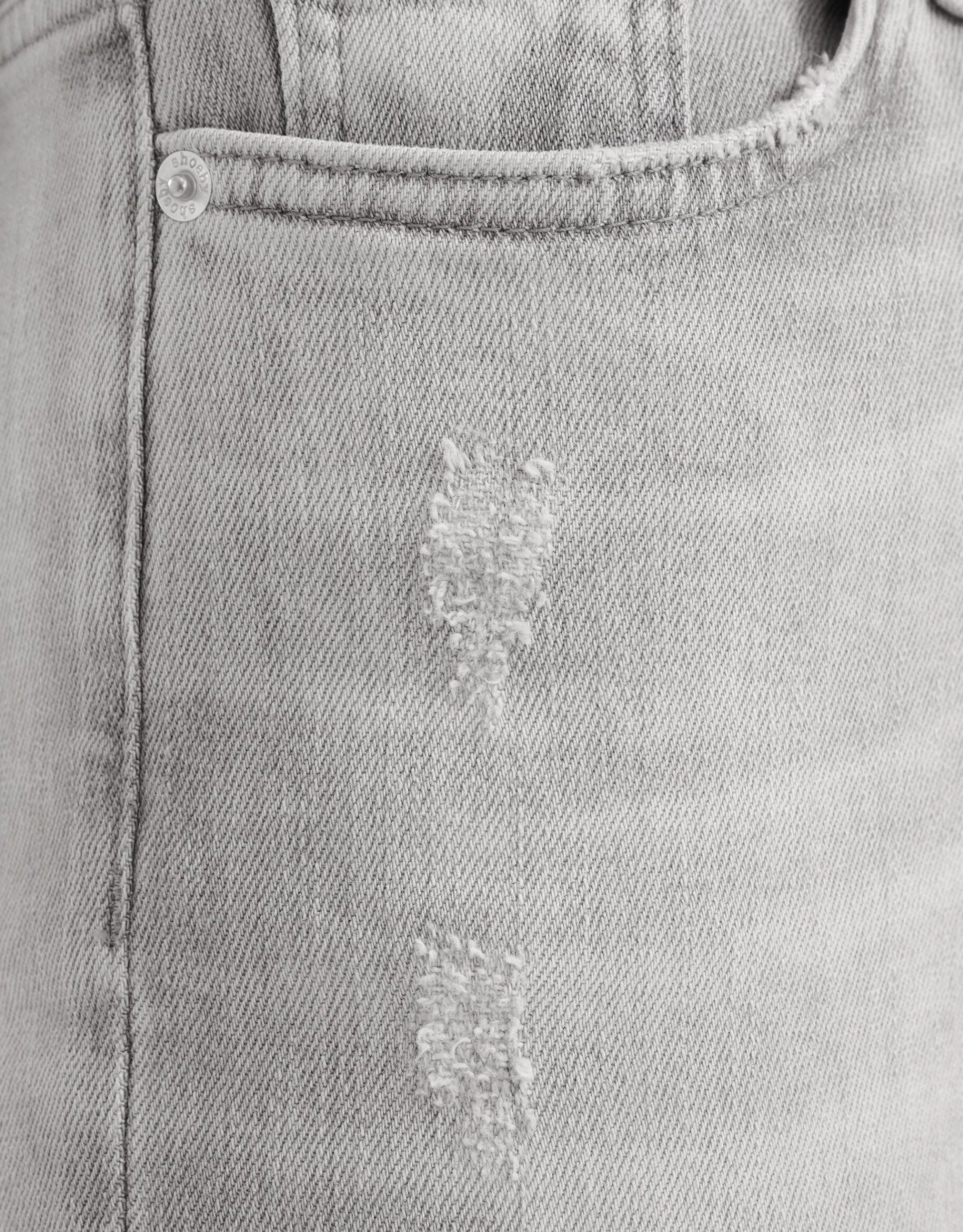 Shoeby Tapered Fit Jeans Lichtgrijs<DAMES Jeans