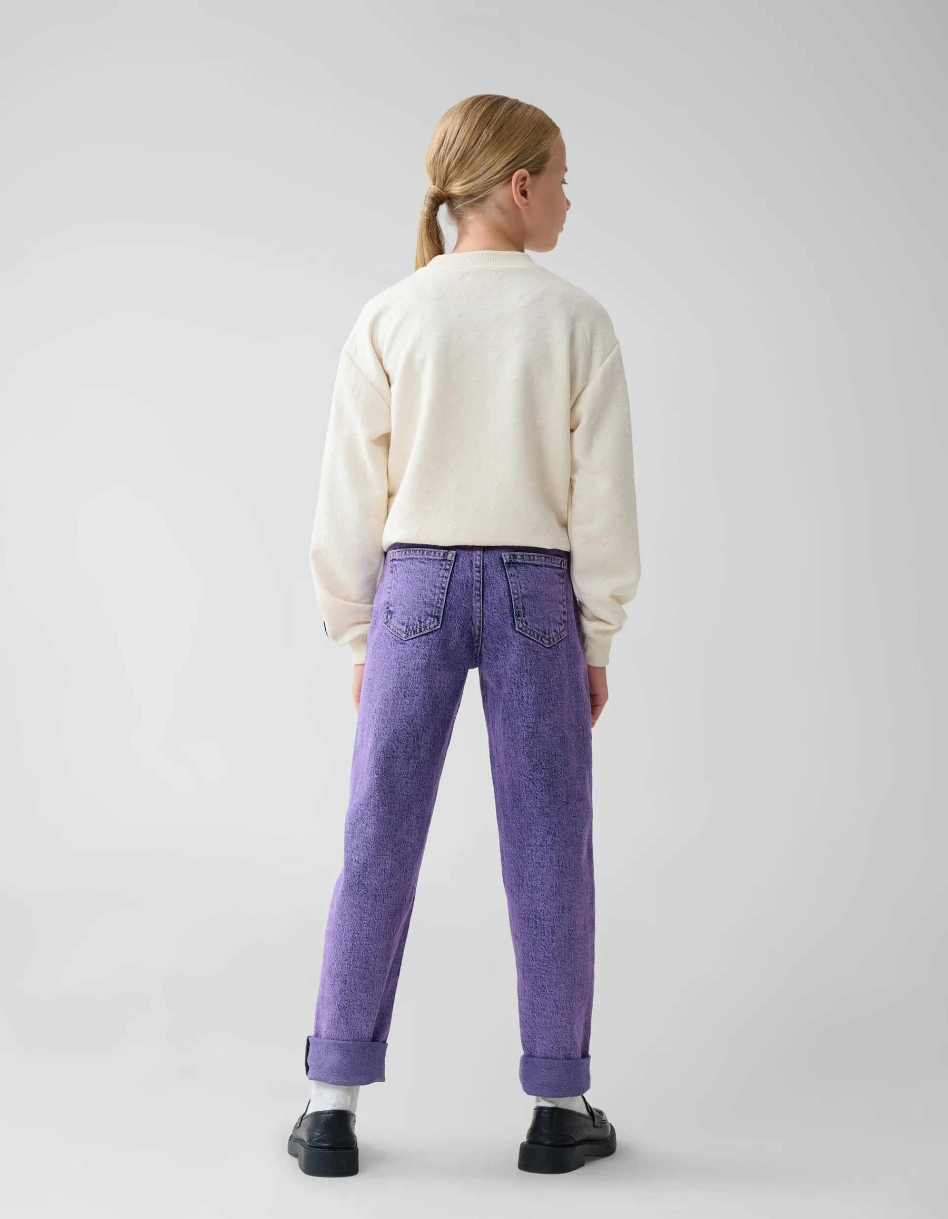 Shoeby Tapered Fit Jeans Washed Paars< Jeans