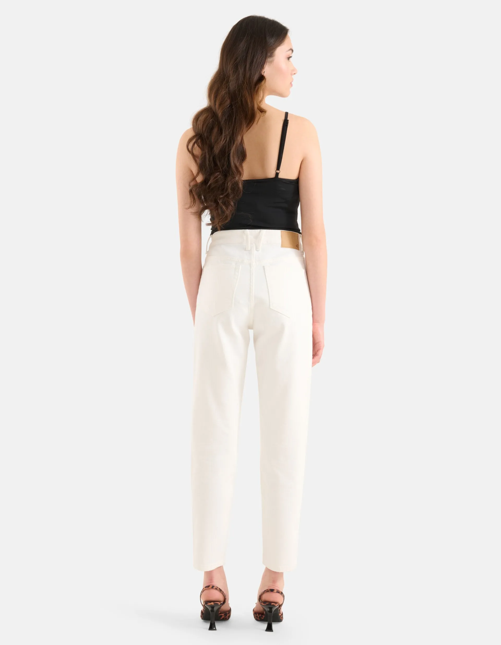 Shoeby Tapered Fit Jeans Wit L29<DAMES Jeans