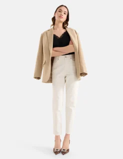 Shoeby Tapered Fit Jeans Wit L29<DAMES Jeans