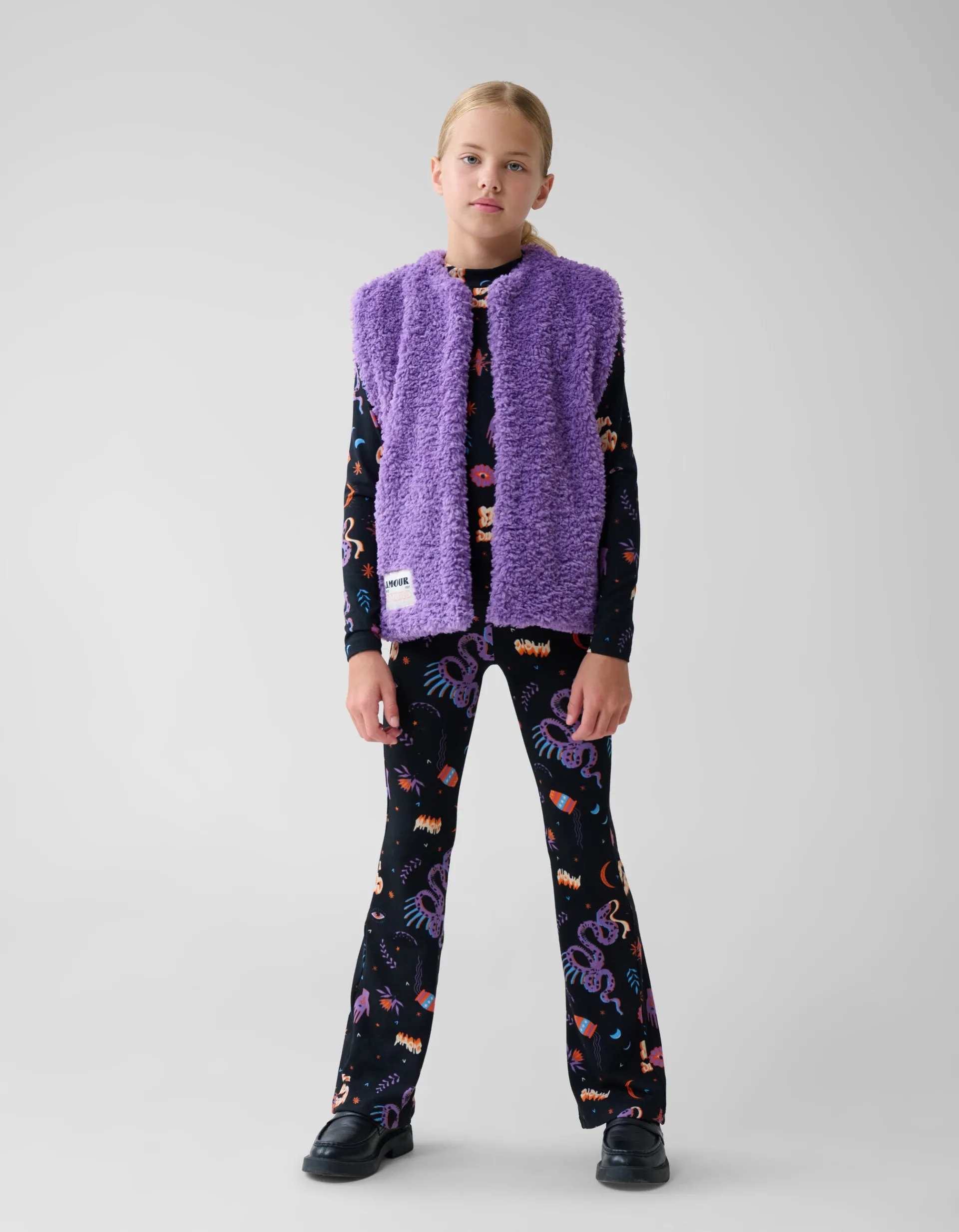 Shoeby Teddy Label Gilet Paars< Gilets