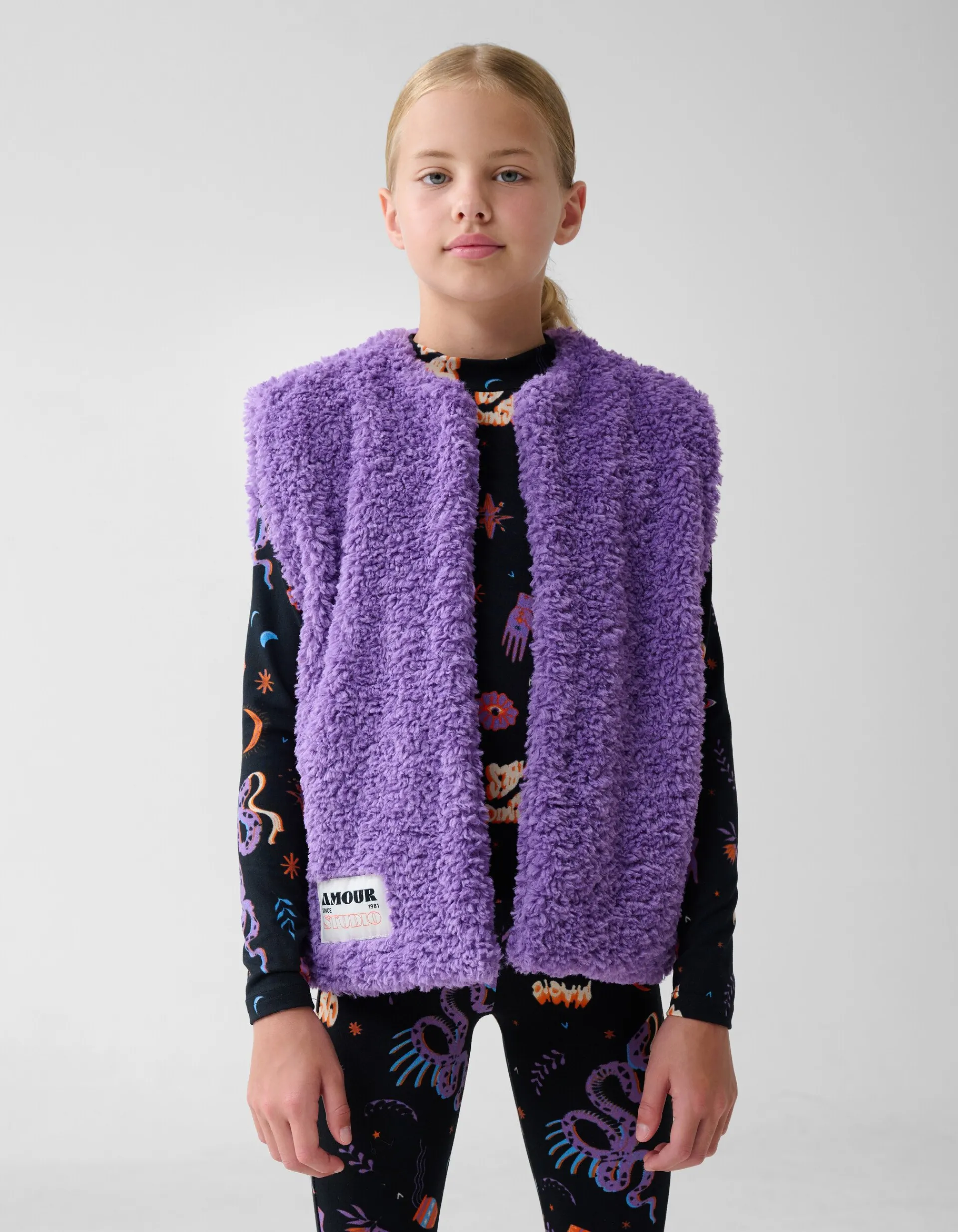 Shoeby Teddy Label Gilet Paars< Gilets