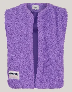 Shoeby Teddy Label Gilet Paars< Gilets
