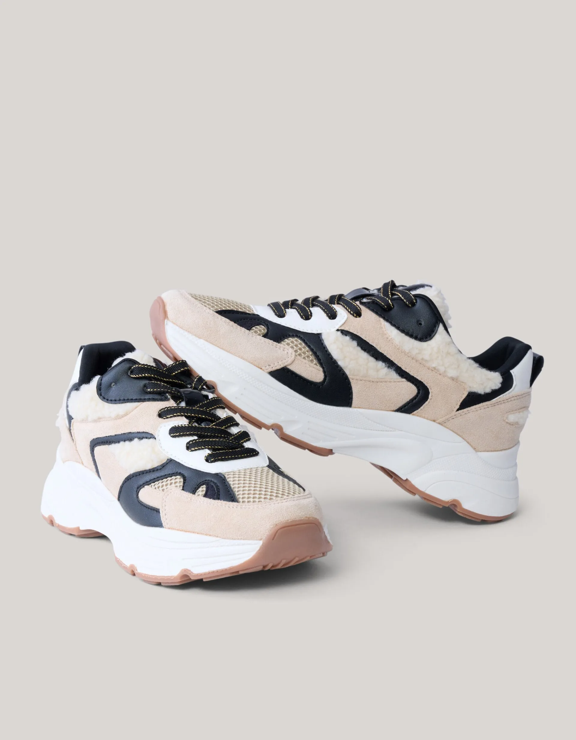 Shoeby Teddy Sneakers Beige<DAMES Sneakers