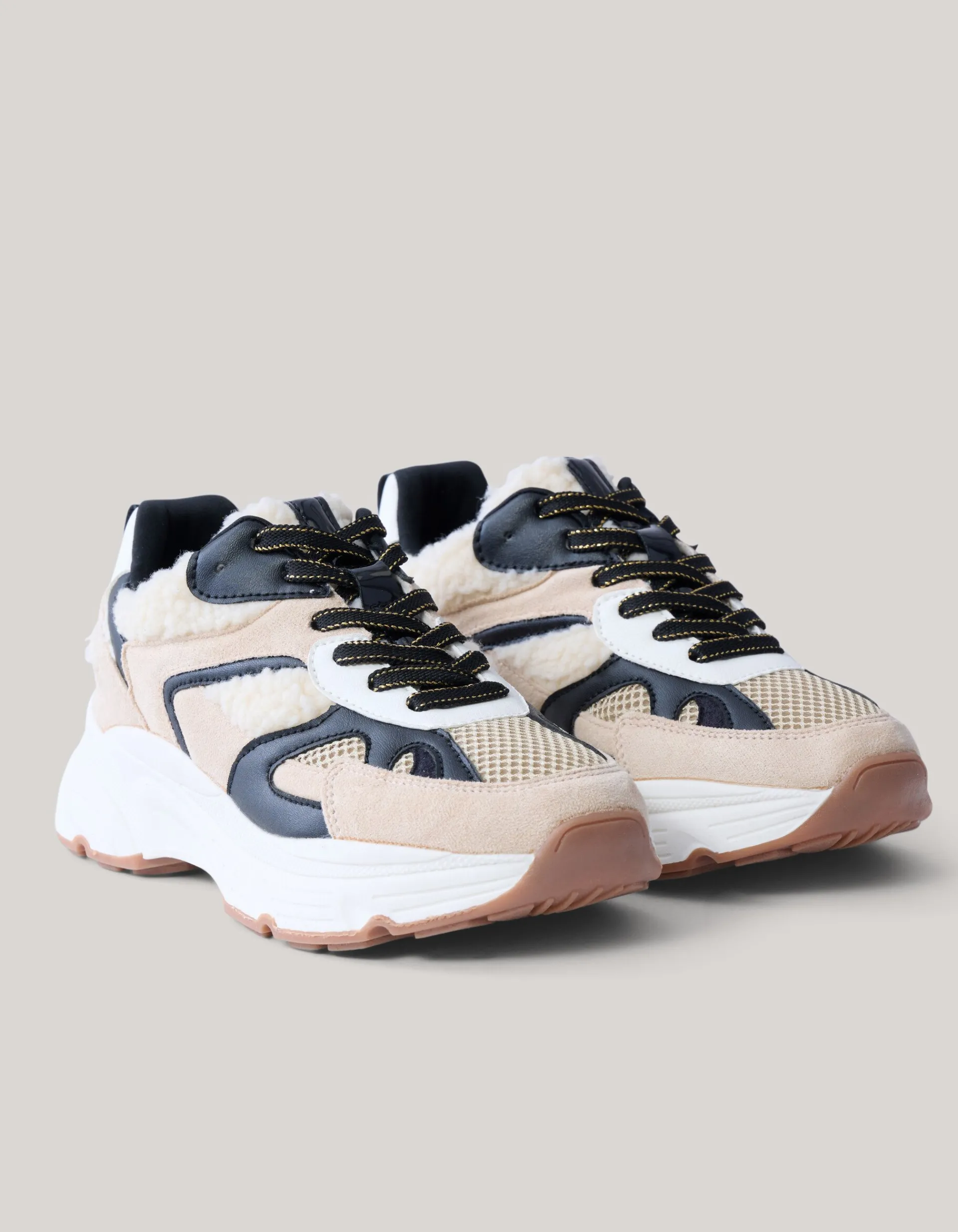Shoeby Teddy Sneakers Beige<DAMES Sneakers