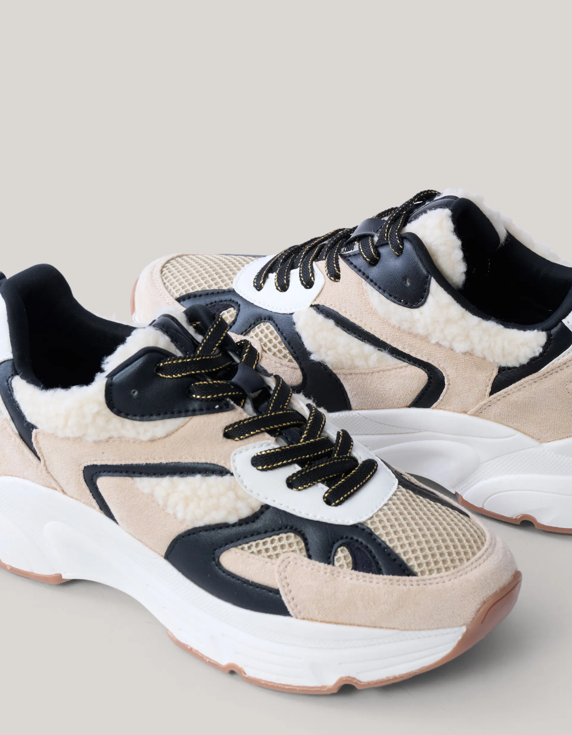 Shoeby Teddy Sneakers Beige<DAMES Sneakers