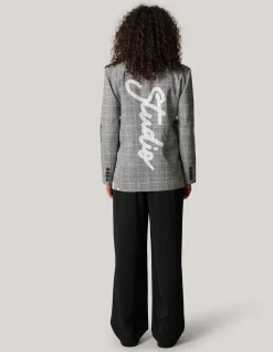 Shoeby Tekst Blazer Grijs<DAMES Blazers