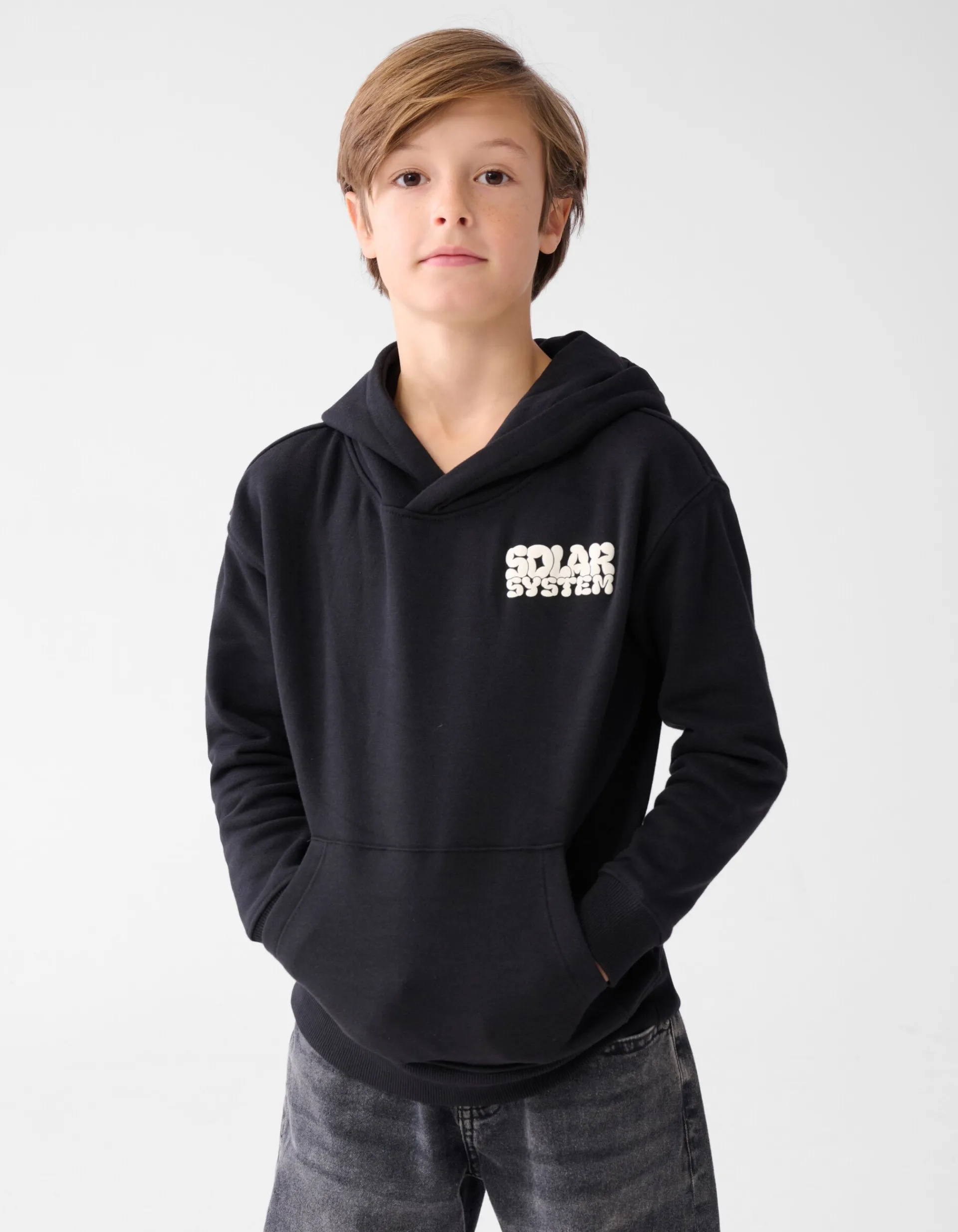 Shoeby Tekstprint Hoodie Zwart< Gebreide Truien|Hoodies