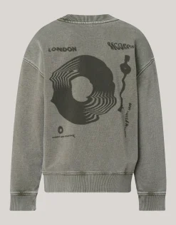 Shoeby Tekstprint Sweater Donkergrijs< Gebreide Truien|Sweaters