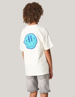 Shoeby Towelling Artwork T-shirt Gebroken Wit< T-Shirts
