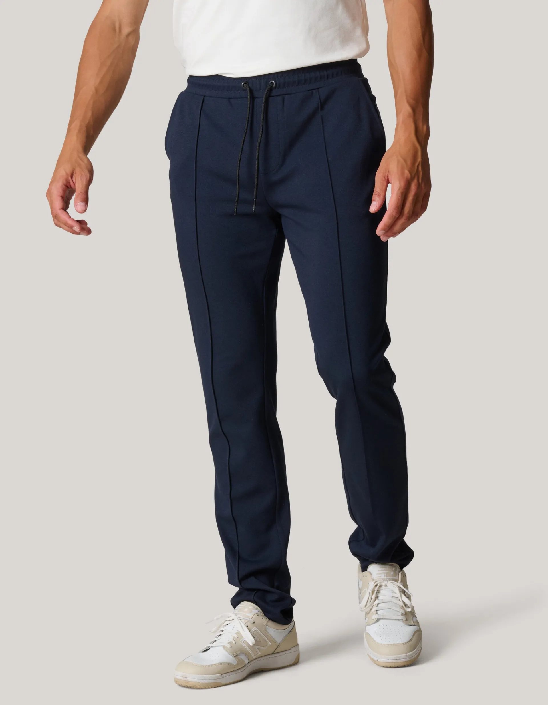 Shoeby Tricot Broek Donkerblauw<Heren Broeken
