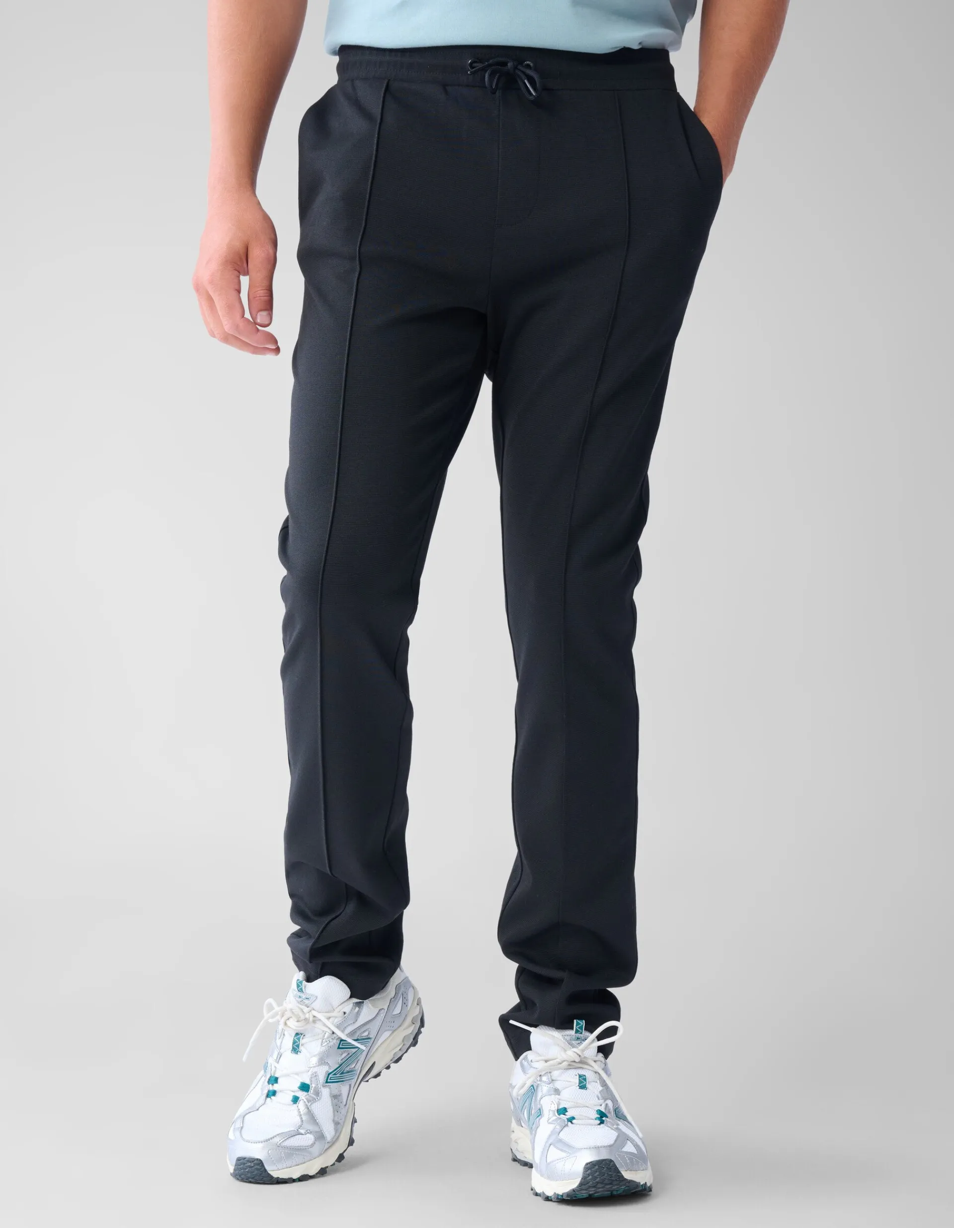 Shoeby Tricot Broek Zwart<Heren Broeken