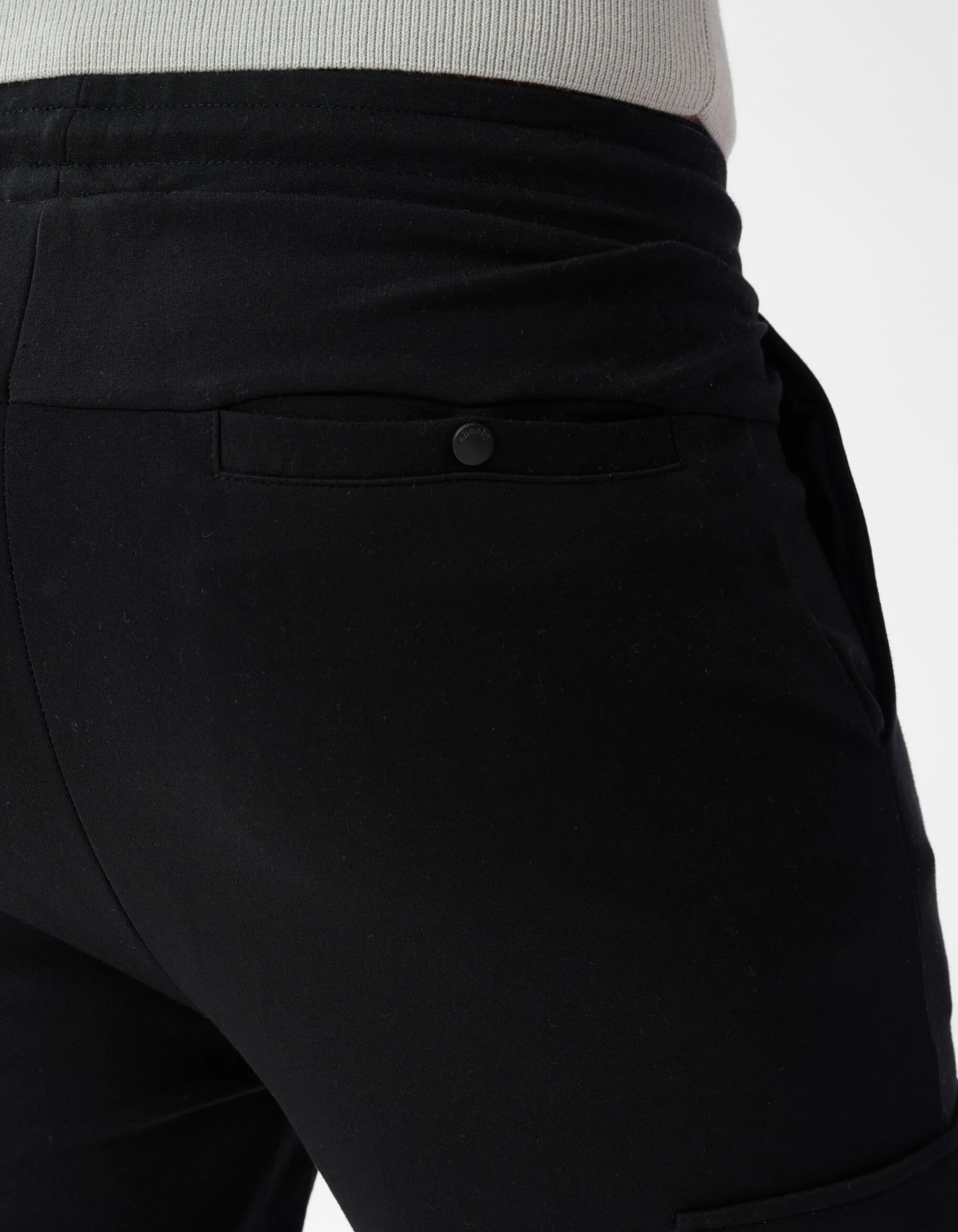 Shoeby Tricot Cargo Broek Zwart<Heren Broeken