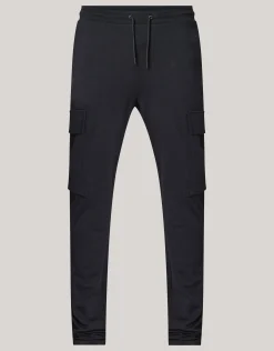 Shoeby Tricot Cargo Broek Zwart<Heren Broeken