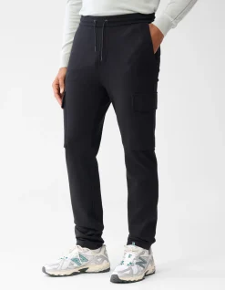 Shoeby Tricot Cargo Broek Zwart<Heren Broeken