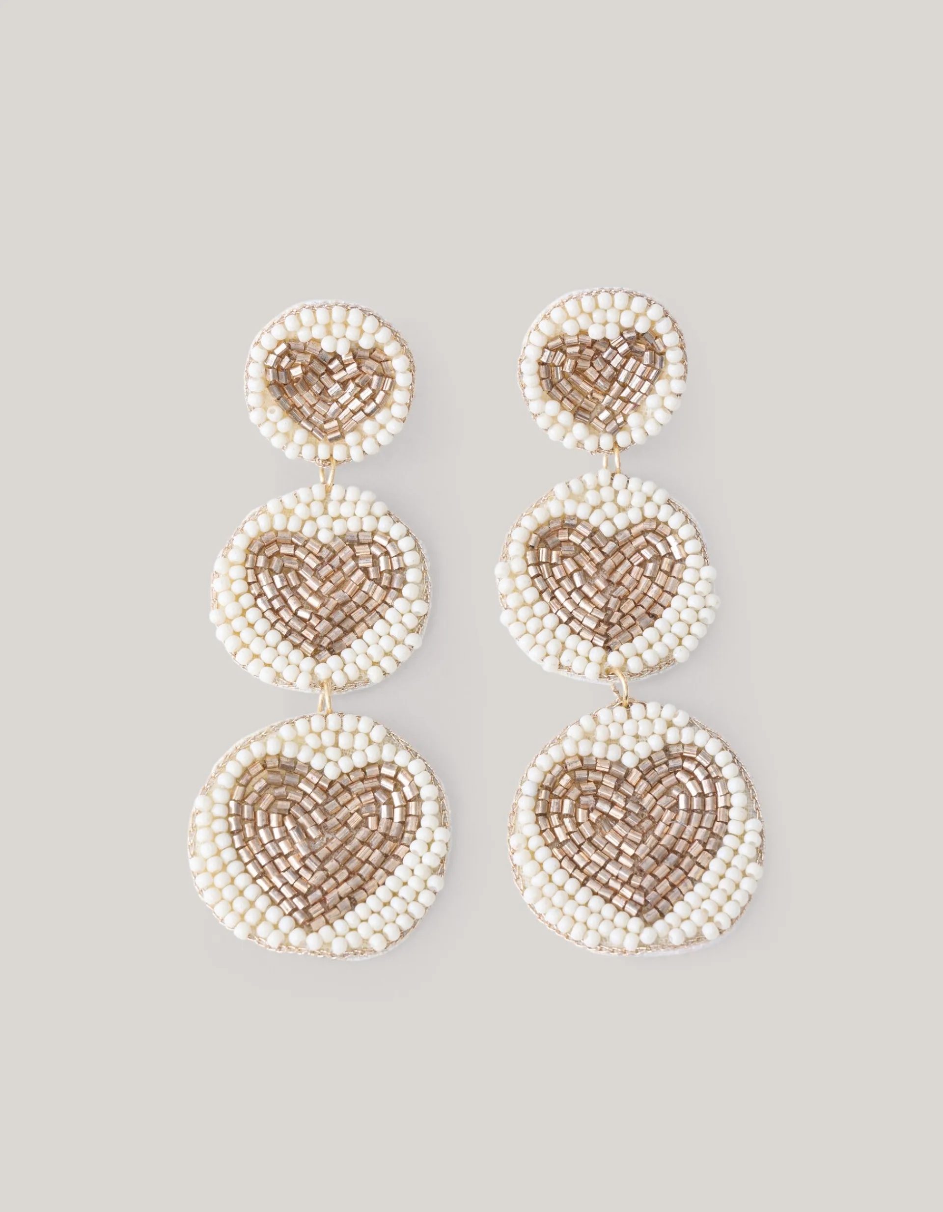 Shoeby Triple Heart Oorbellen Goud<DAMES Sieraden