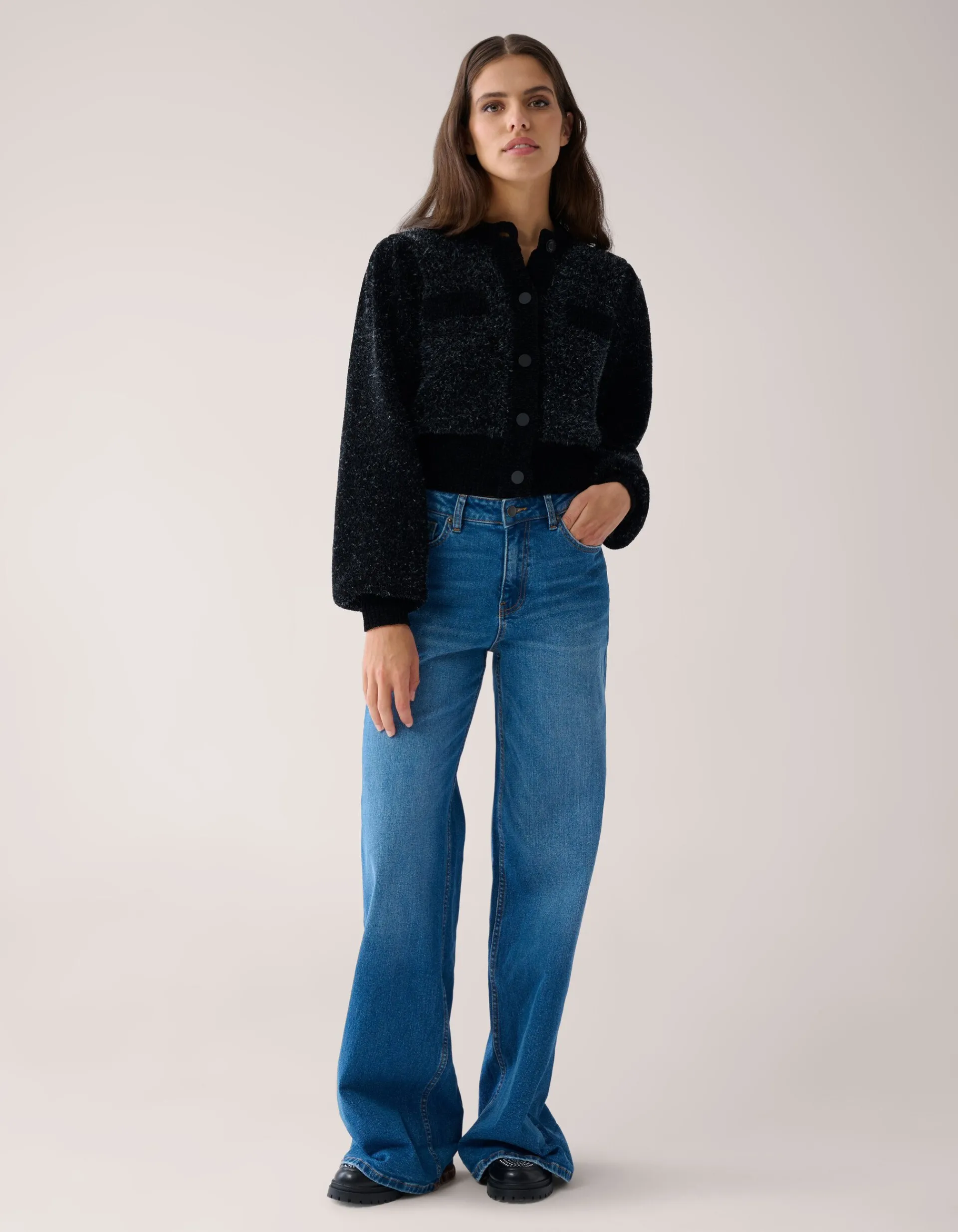 Shoeby Turn Up Wide Leg Fit Jeans By Mieke<DAMES Jeans