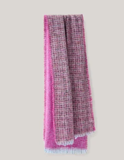 Shoeby Tweed Sjaal Roze<DAMES Sjaals En Mutsen