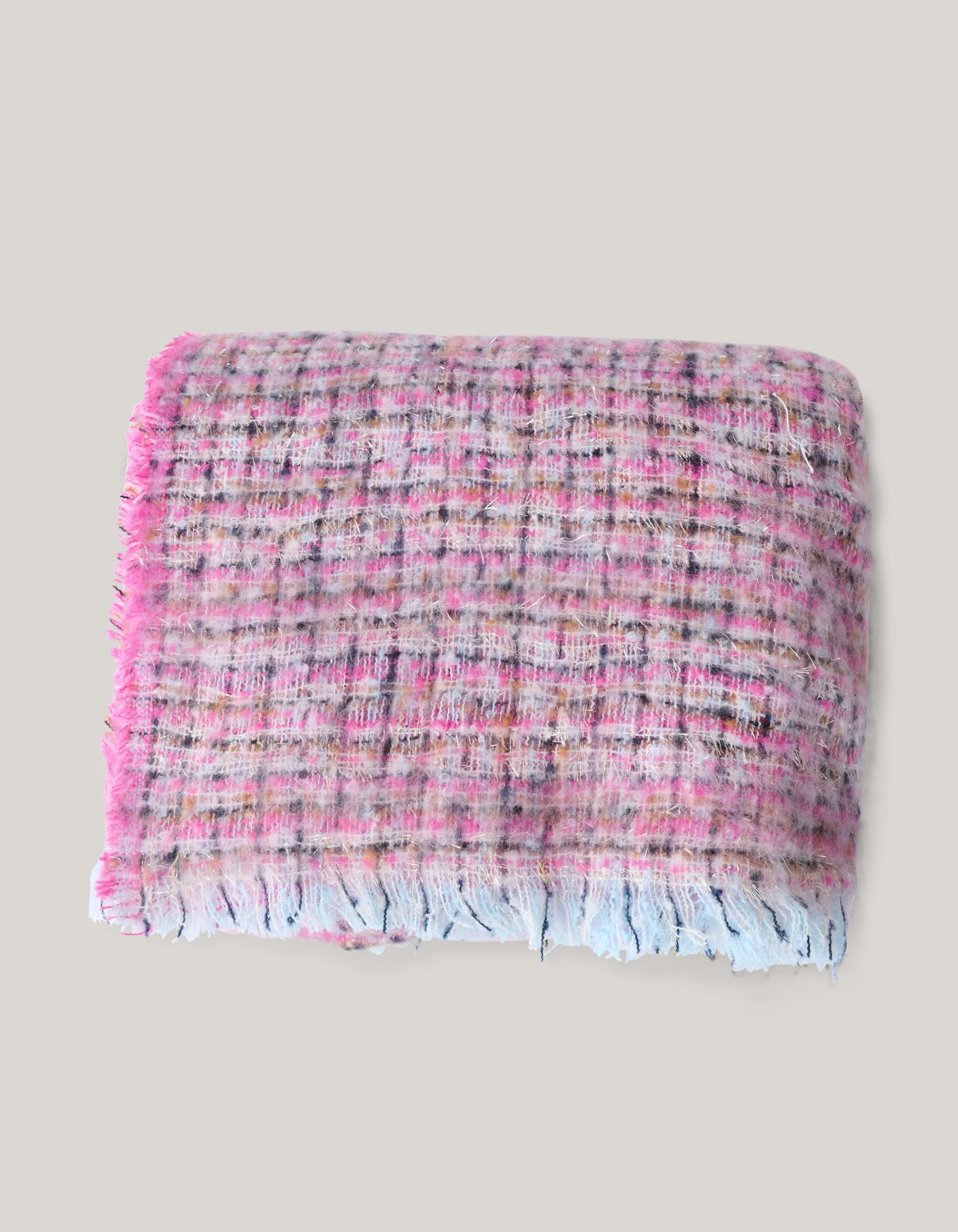 Shoeby Tweed Sjaal Roze<DAMES Sjaals En Mutsen