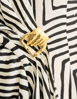 Shoeby Twisted Buckle Jurk Gebroken Wit<DAMES Jurken