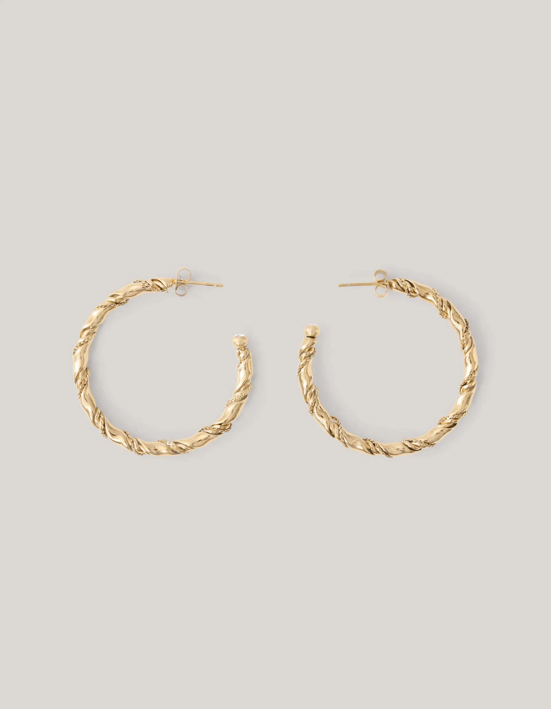Shoeby Twisted Hoop Oorbellen Goud<DAMES Sieraden