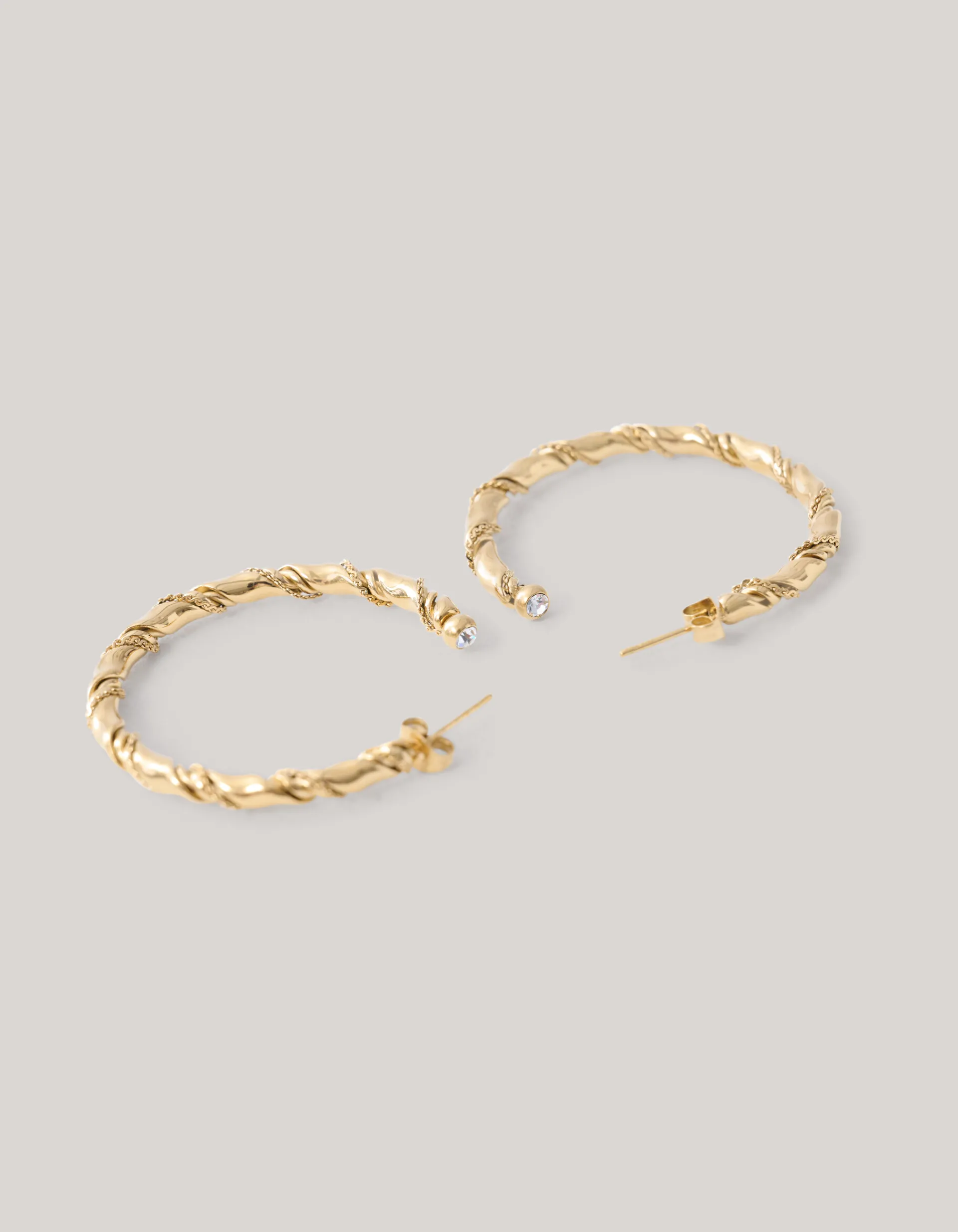 Shoeby Twisted Hoop Oorbellen Goud<DAMES Sieraden