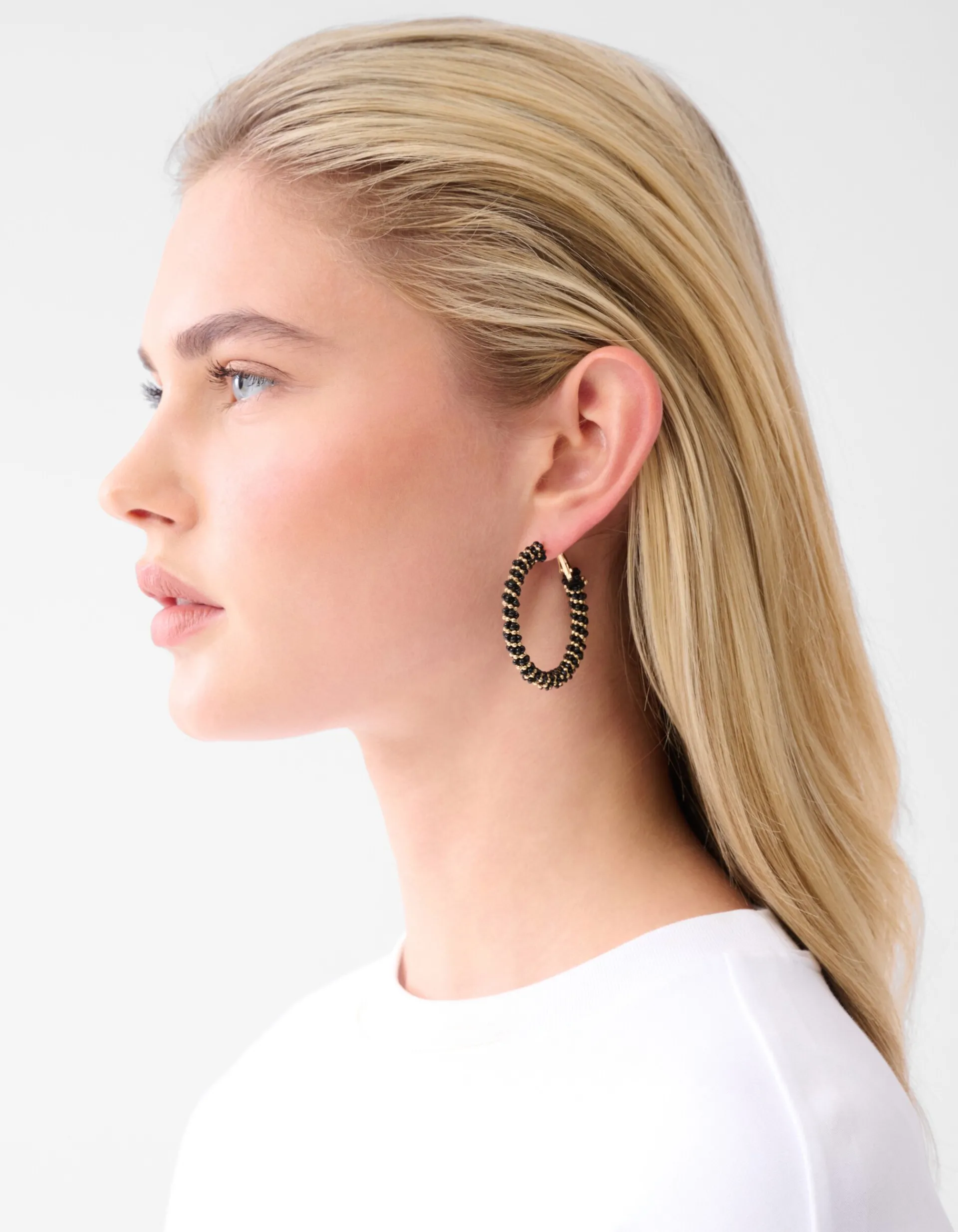 Shoeby Twisted Oorbellen Zwart<DAMES Sieraden
