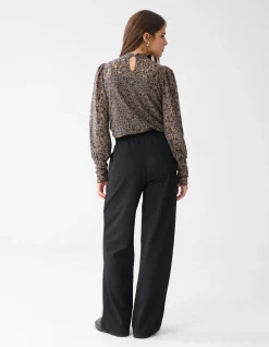 Shoeby Two Tone Kanten Top Bruin<DAMES Tops