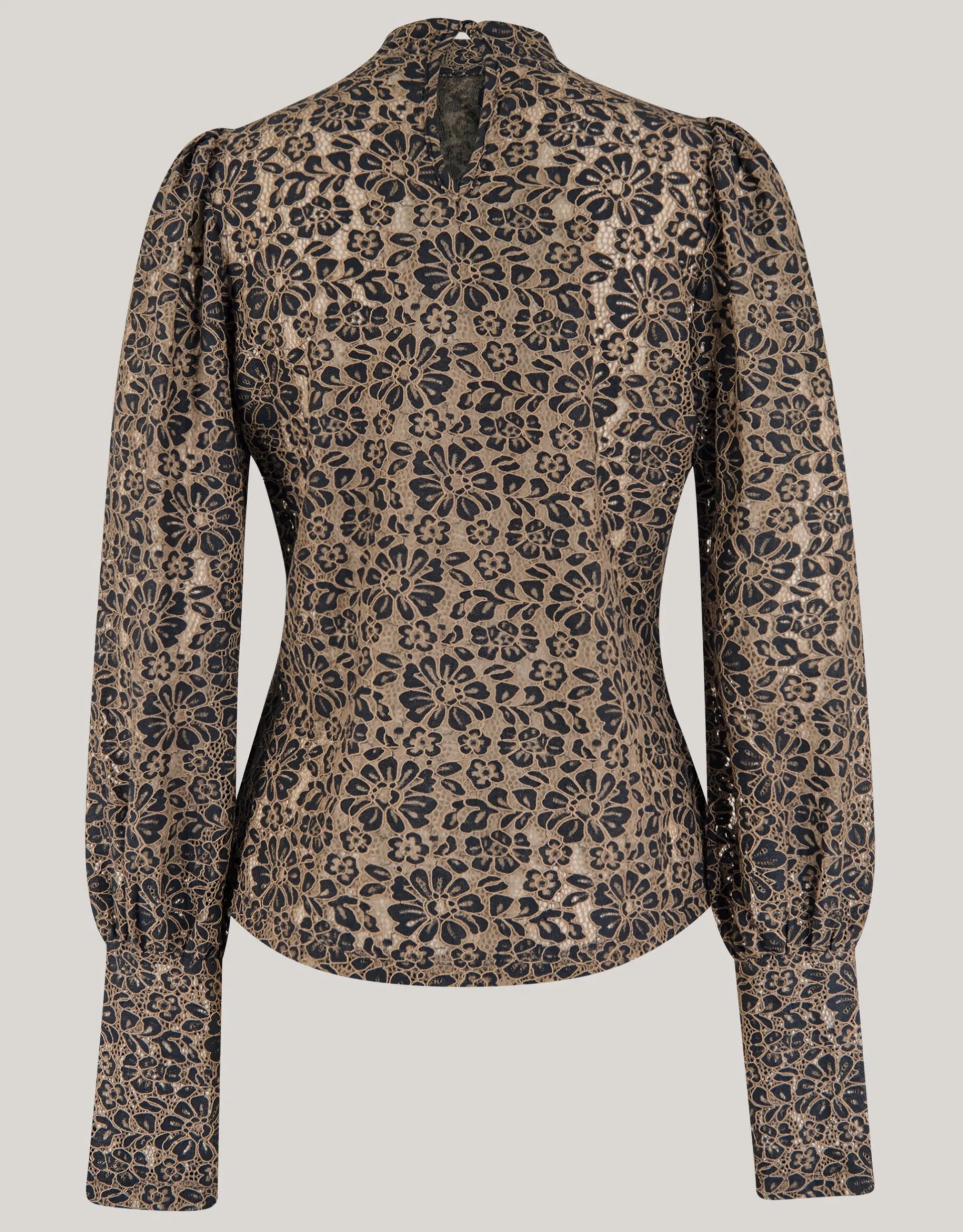 Shoeby Two Tone Kanten Top Bruin<DAMES Tops