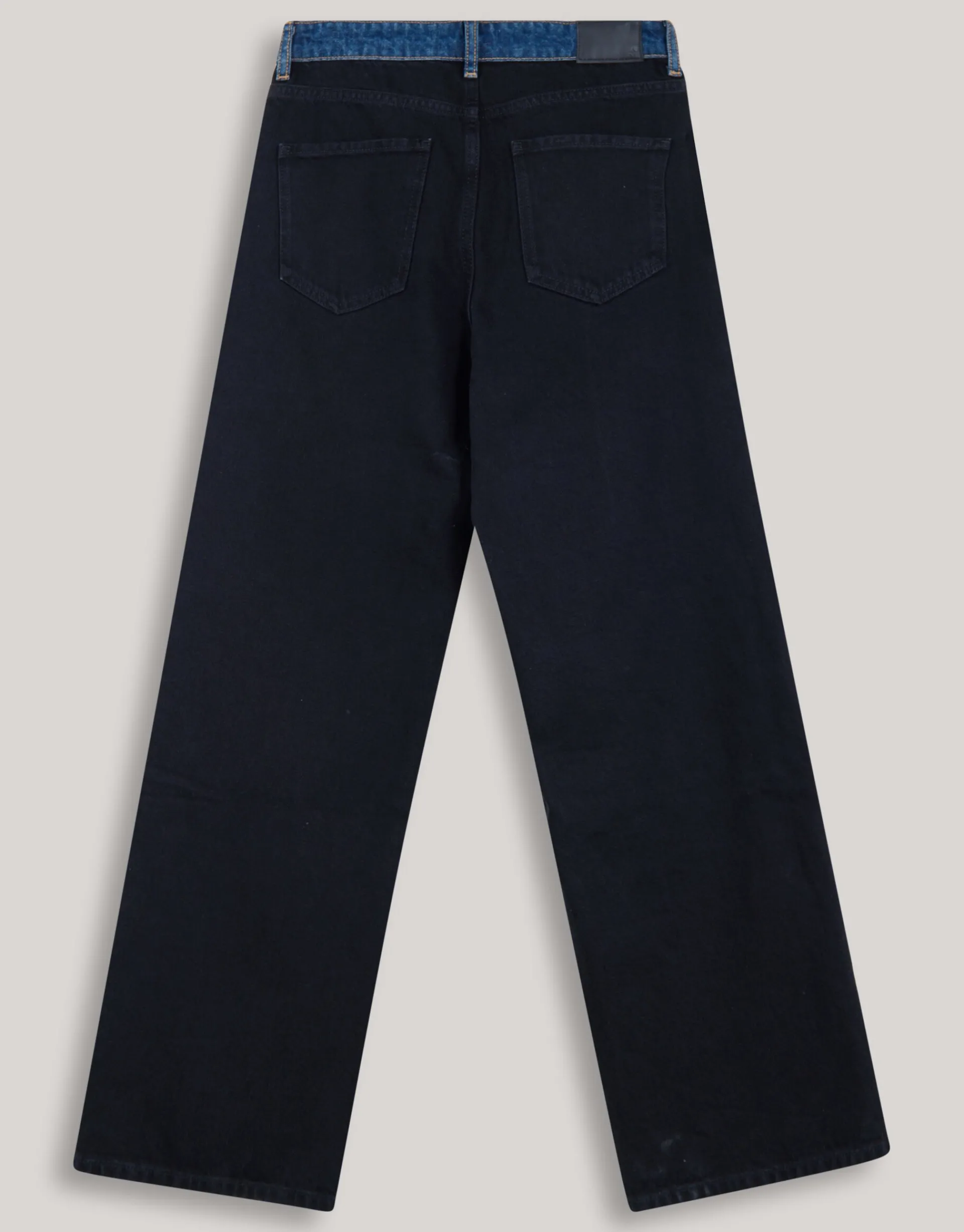 Shoeby Two Tone Wide Leg Fit Jeans Donkerblauw<DAMES Jeans