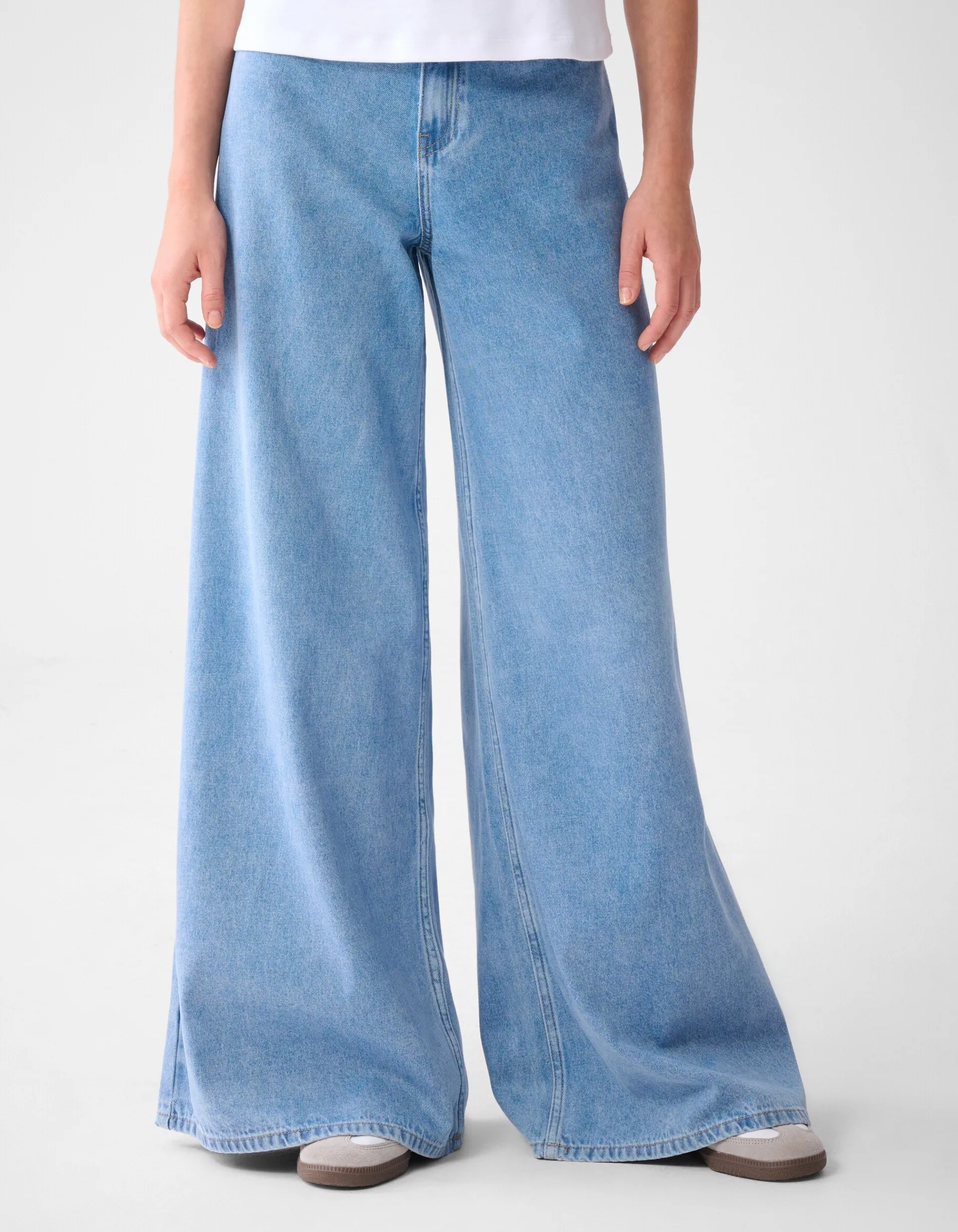 Shoeby Ultra Wide Leg Fit Jeans Blauw By Lonneke<DAMES Jeans
