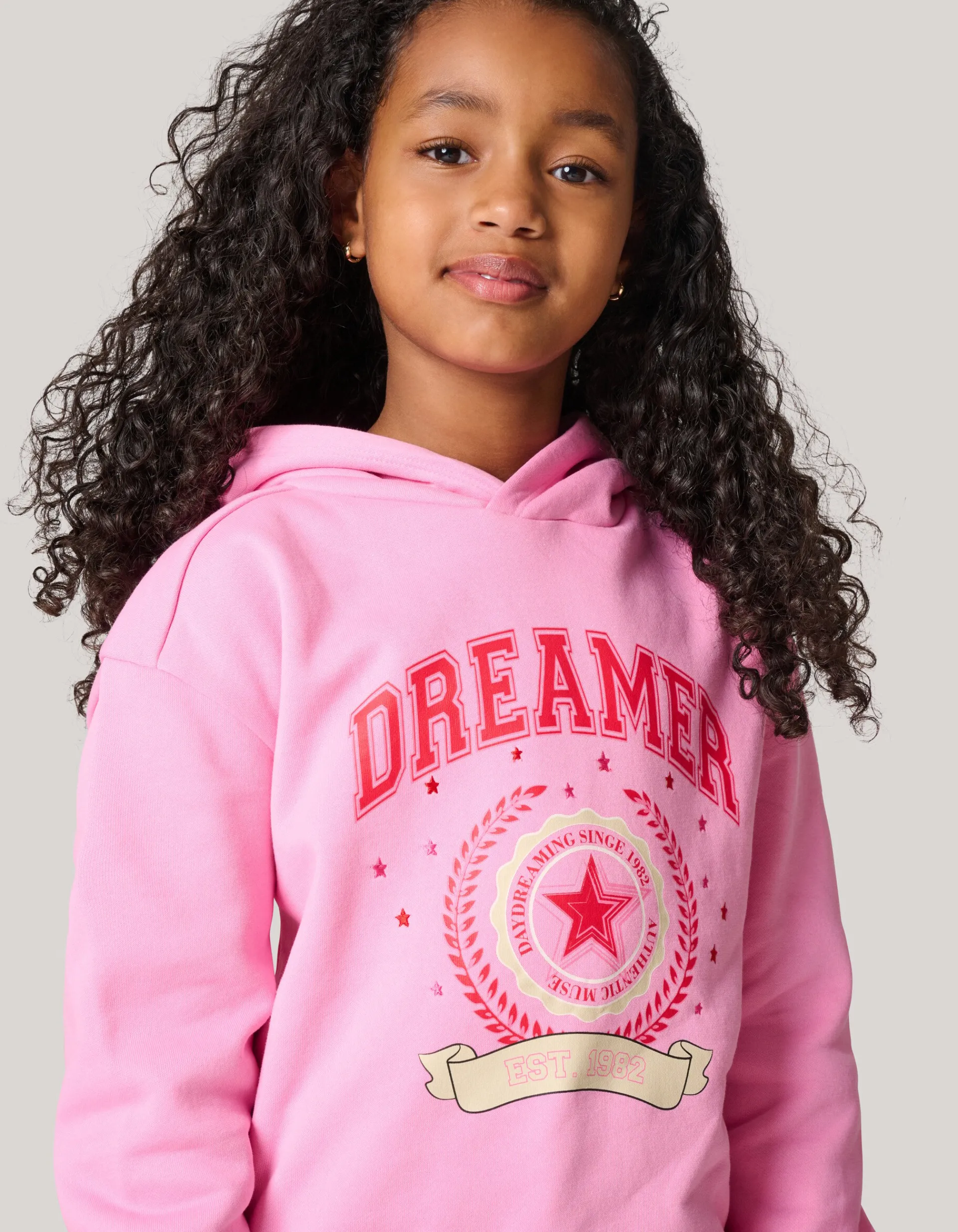 Shoeby Varsity Hoodie Roze< Sweaters En Hoodies