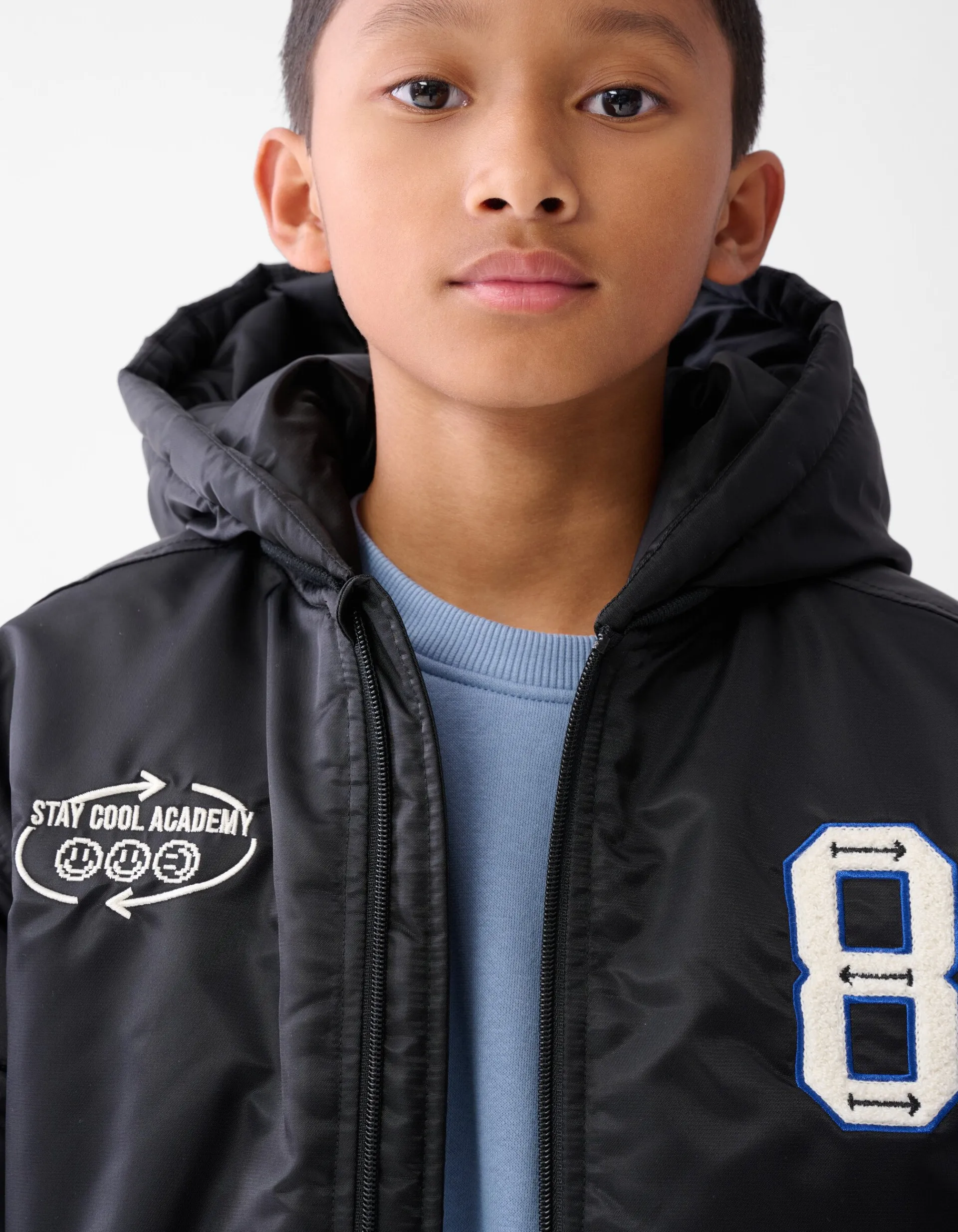 Shoeby Varsity Jas Zwart< Jassen