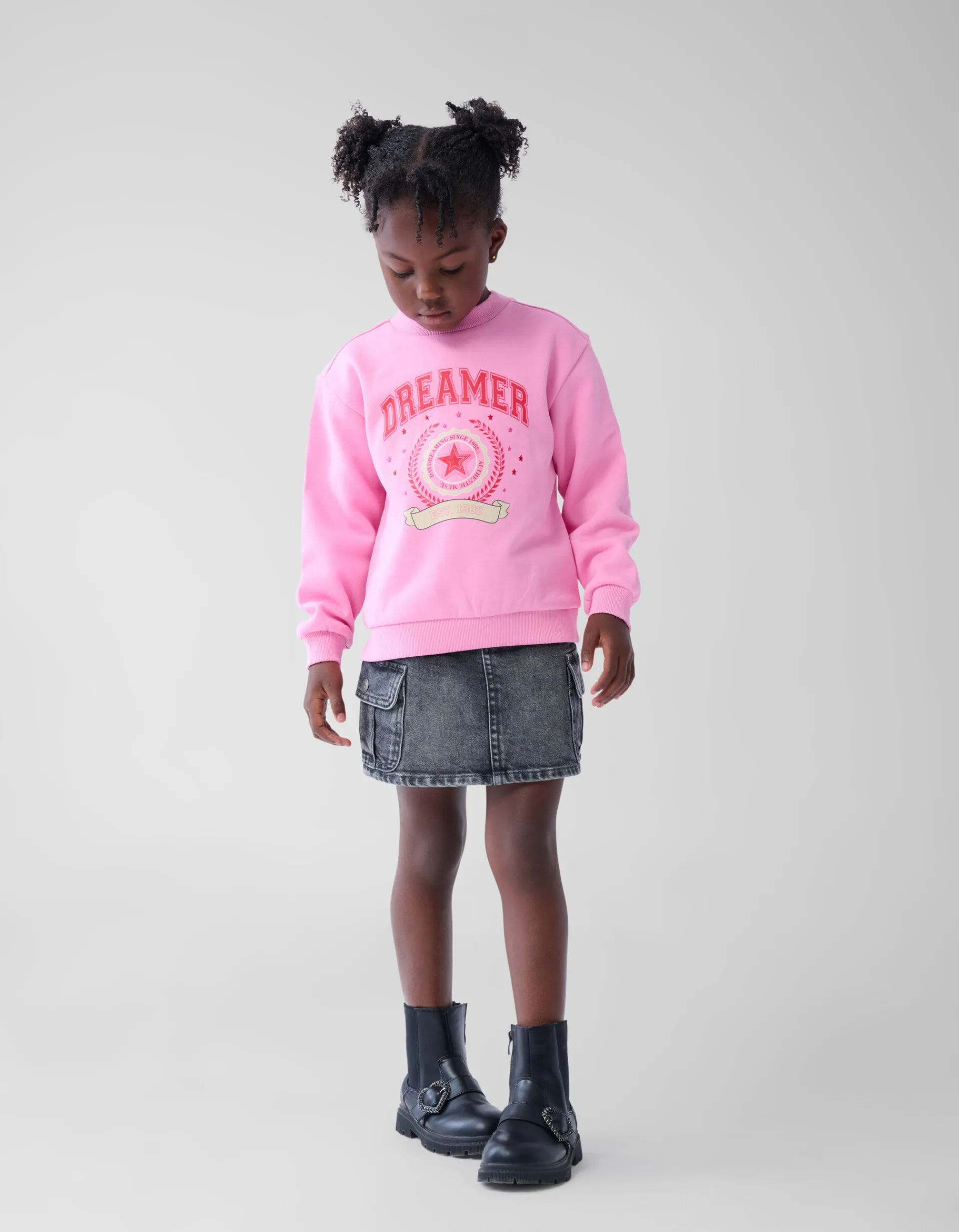 Shoeby Varsity Sweater Roze< Sweaters En Hoodies