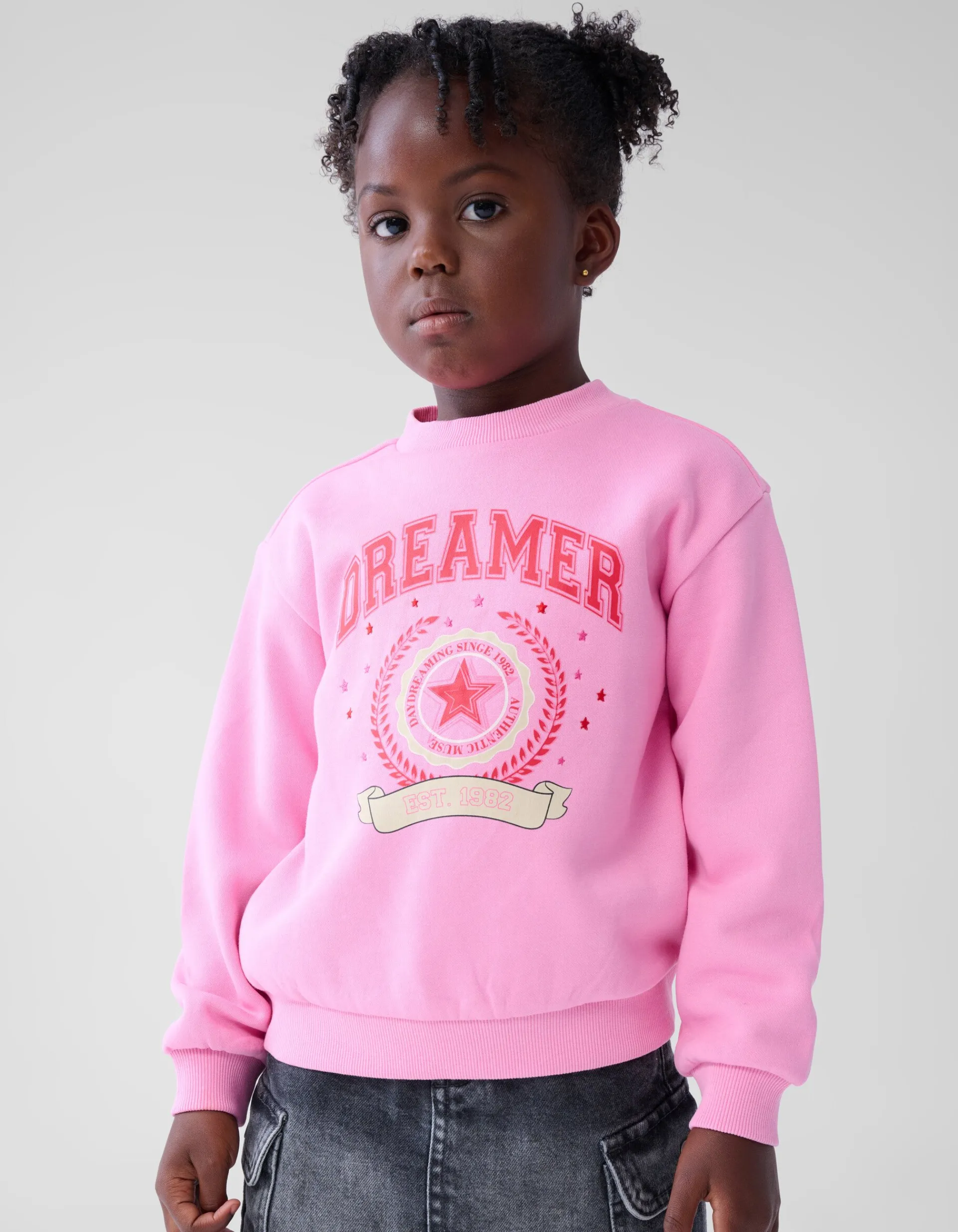 Shoeby Varsity Sweater Roze< Sweaters En Hoodies